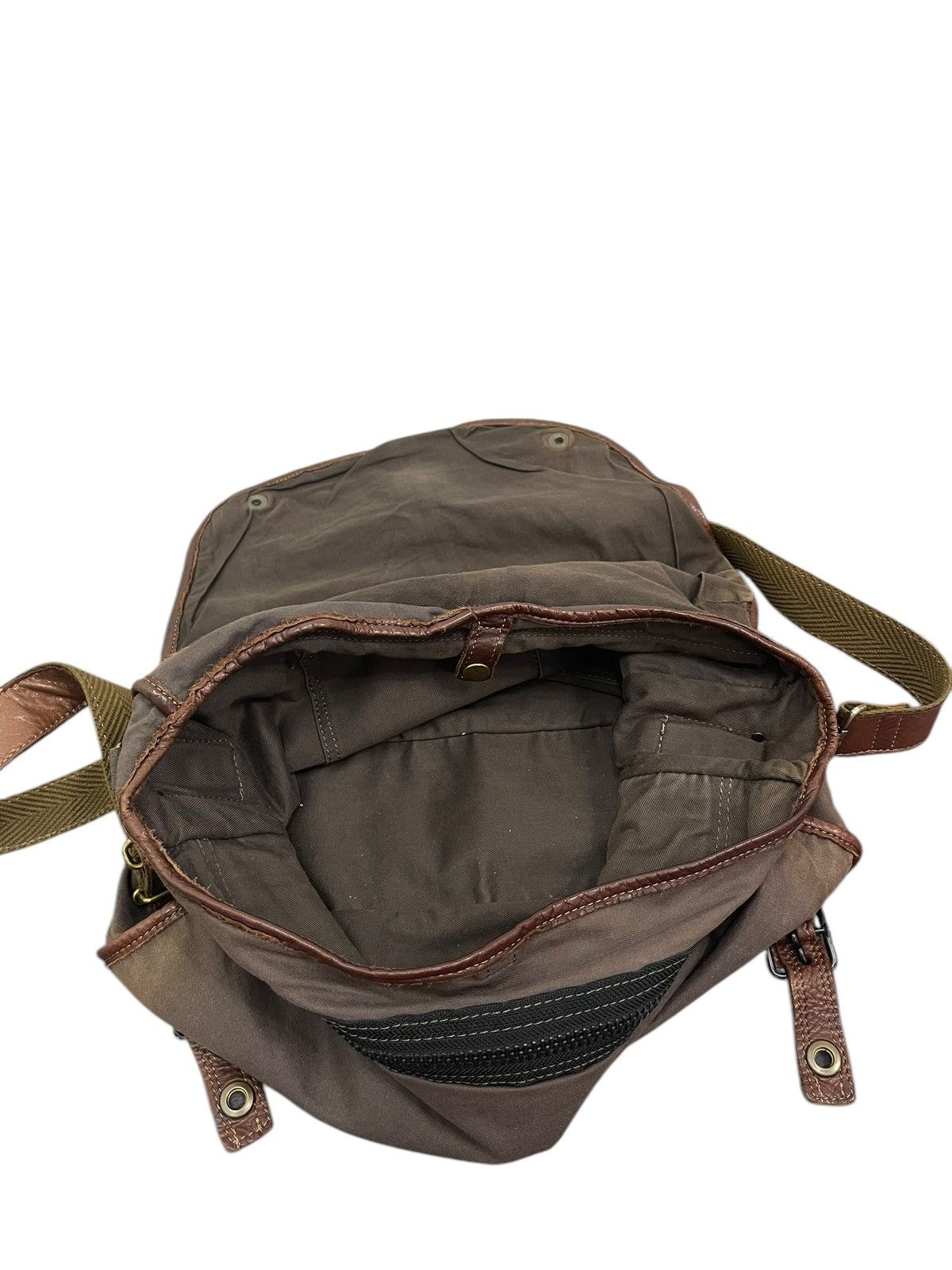 Japanese Brand Leather Patina Cotton Vtg Zer Japan Messenger Bag 1🟩3 Size ONE SIZE - 20 Thumbnail