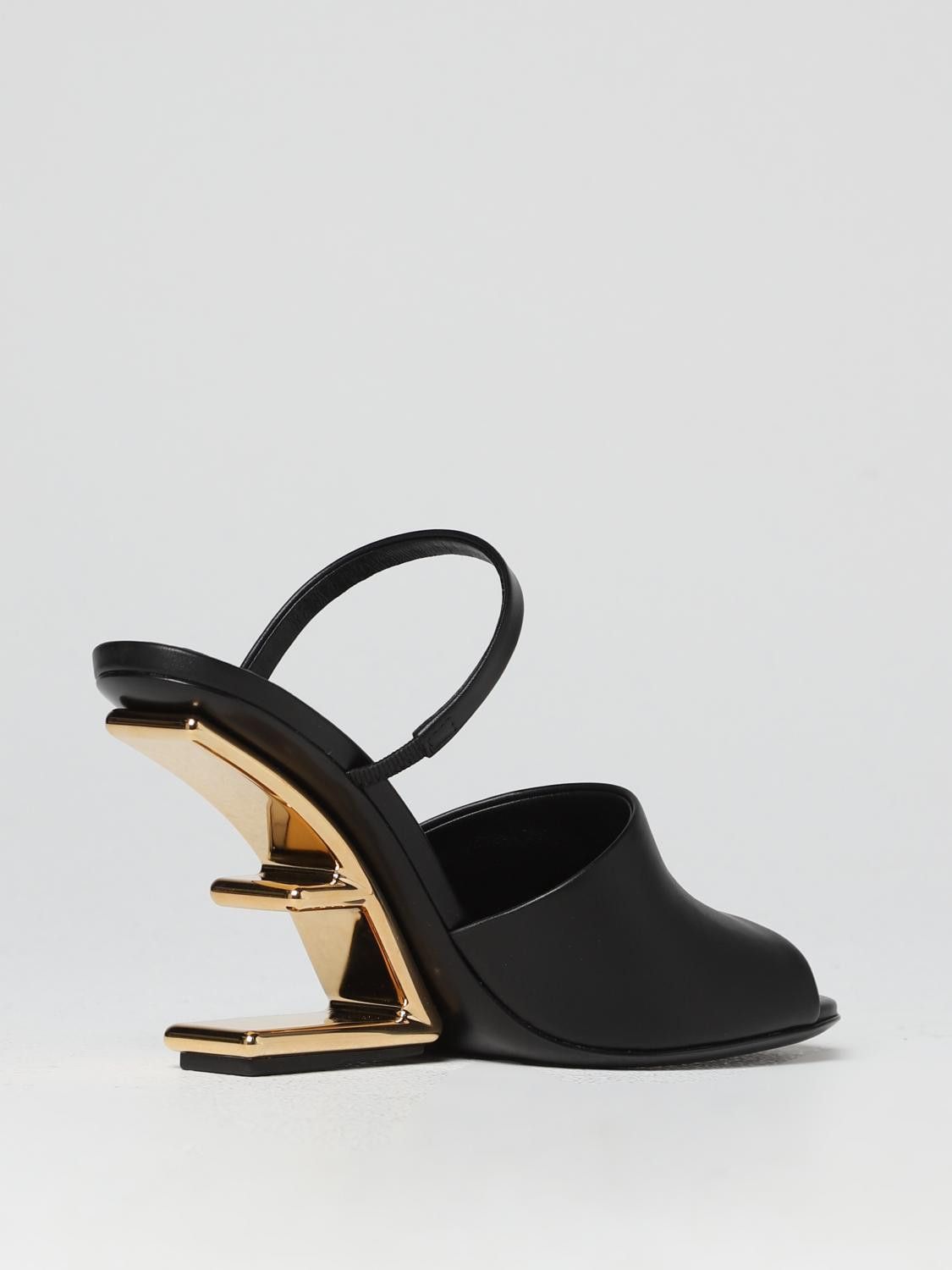 Fendi o1B3y1r0326 First Sandals in Black Size US 10 / IT 40 - 3 Thumbnail