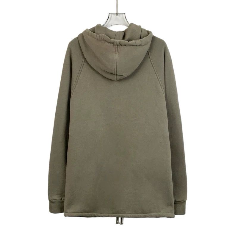 Gucci Gucci Brown-green webbing logo embroidery cotton hooded dra Size US XS / EU 42 / 0 - 2 Thumbnail