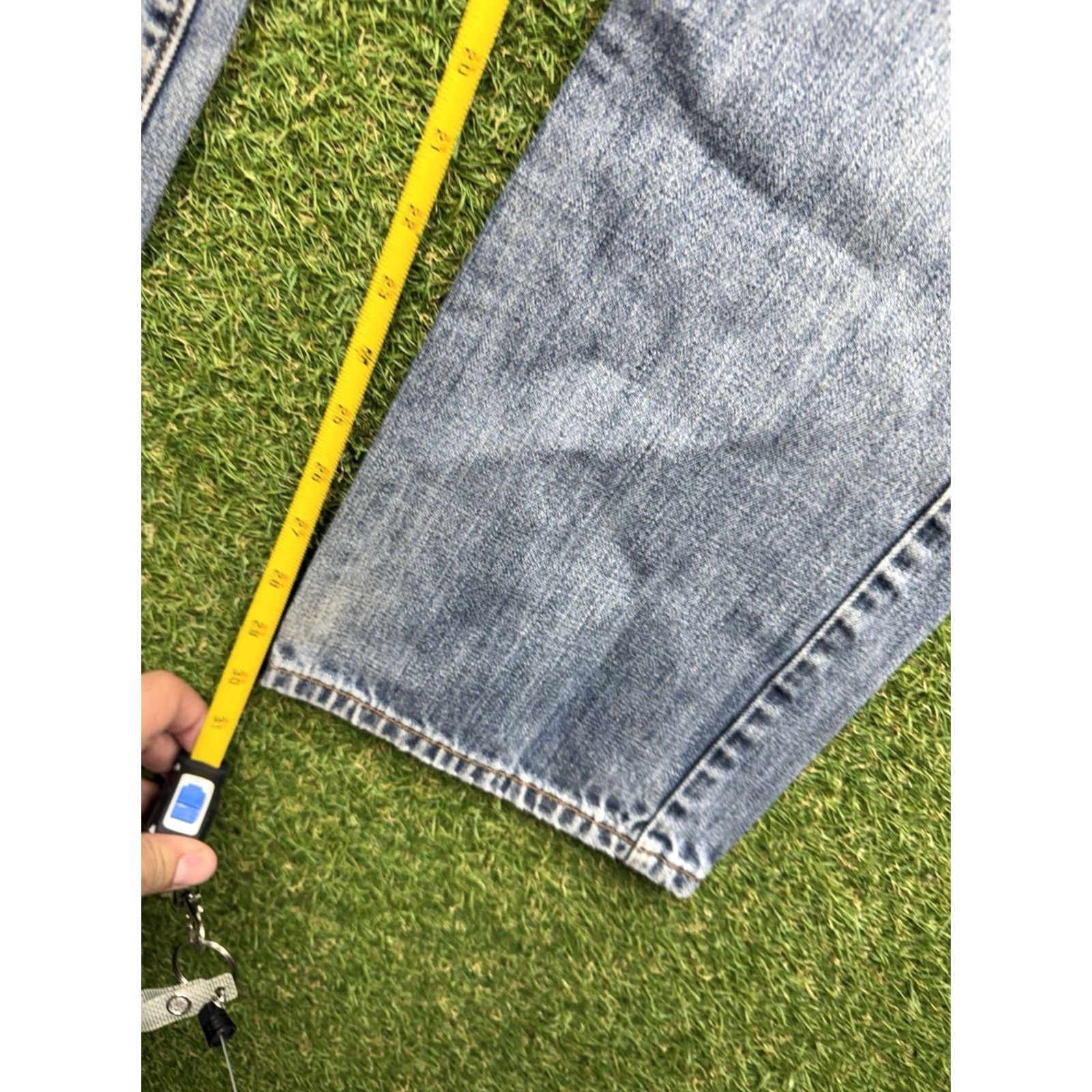 Lucky Brand Lucky Brand Jeans Mens 30 Straight Denim Blue 5-Pocket Regular Fit USA Made 30 Inseam 221 Original Light White Oak Cone Vintage: No Size US 30 / EU 46 - 7 Thumbnail