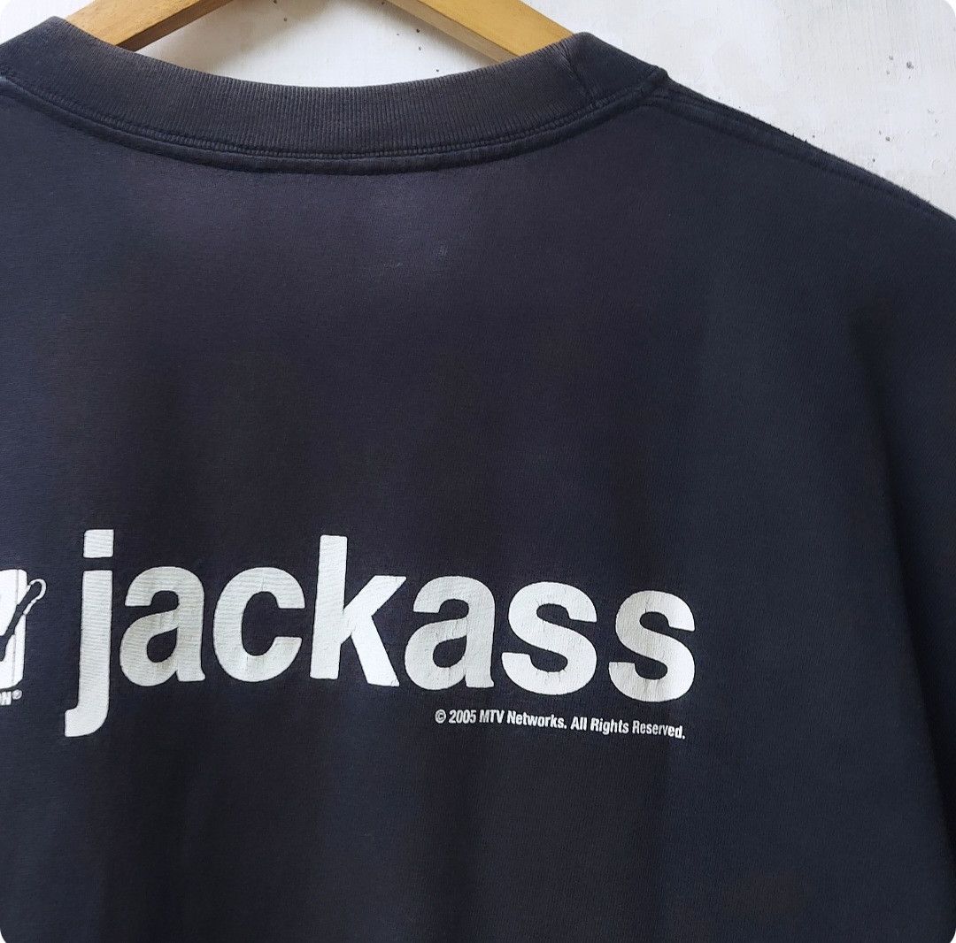 Mtv × Vintage RARE🔥VTG 2005 MTV JACKASS WARNING TSHIRT Size US M / EU 48-50 / 2 - 8 Thumbnail