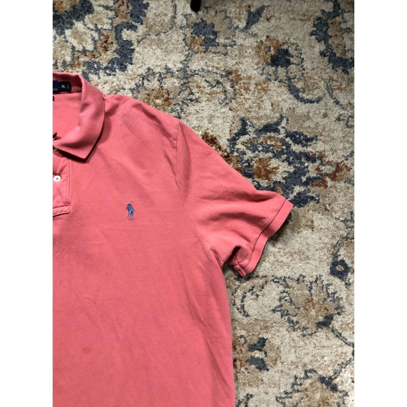 Polo Ralph Lauren Polo Ralph Lauren Polo Shirt Mens XL Pink Classic Fit Short Sleeve Pony Logo Size US XL / EU 56 / 4 - 4 Thumbnail