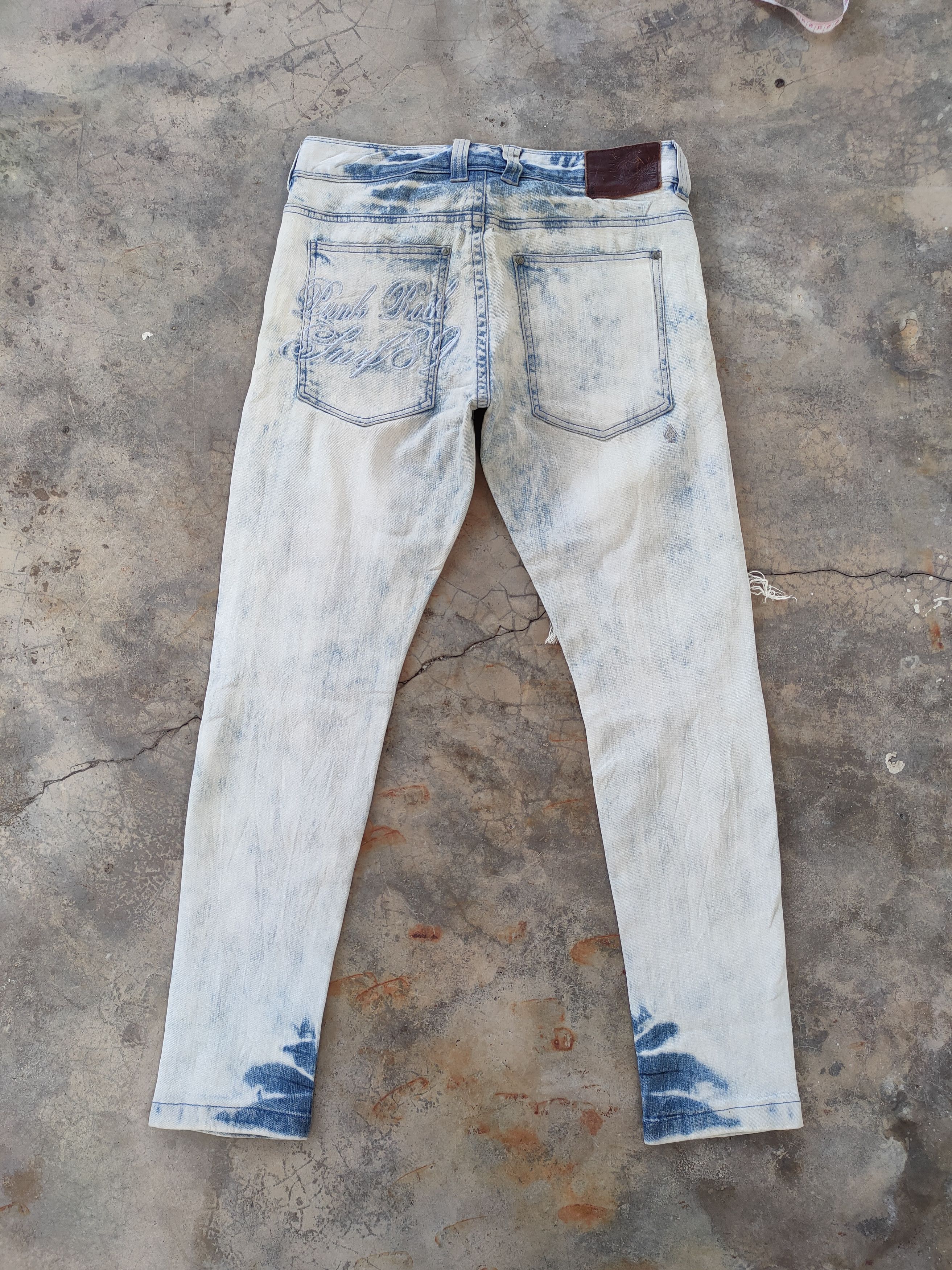 Japanese Brand VINTAGE MCD PUNK ROCK FADED WASH DISTRESSED JEANS PANTS Size US 32 / EU 48 - 10 Thumbnail