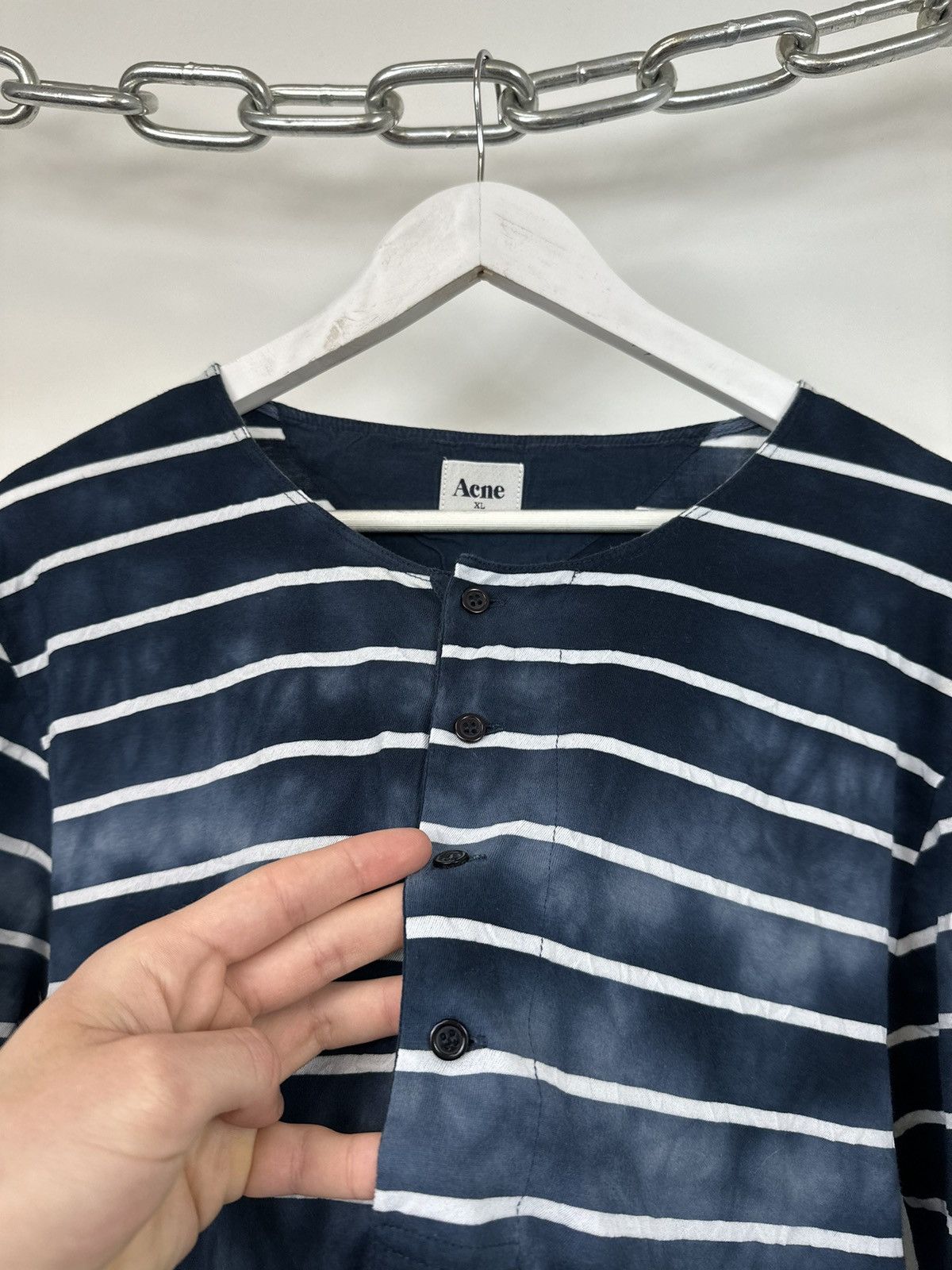 Acne Studios Vintage Acne Studios Humble Stripe SS11 Rare Opium Sweatsirt Size US XL / EU 56 / 4 - 5 Thumbnail