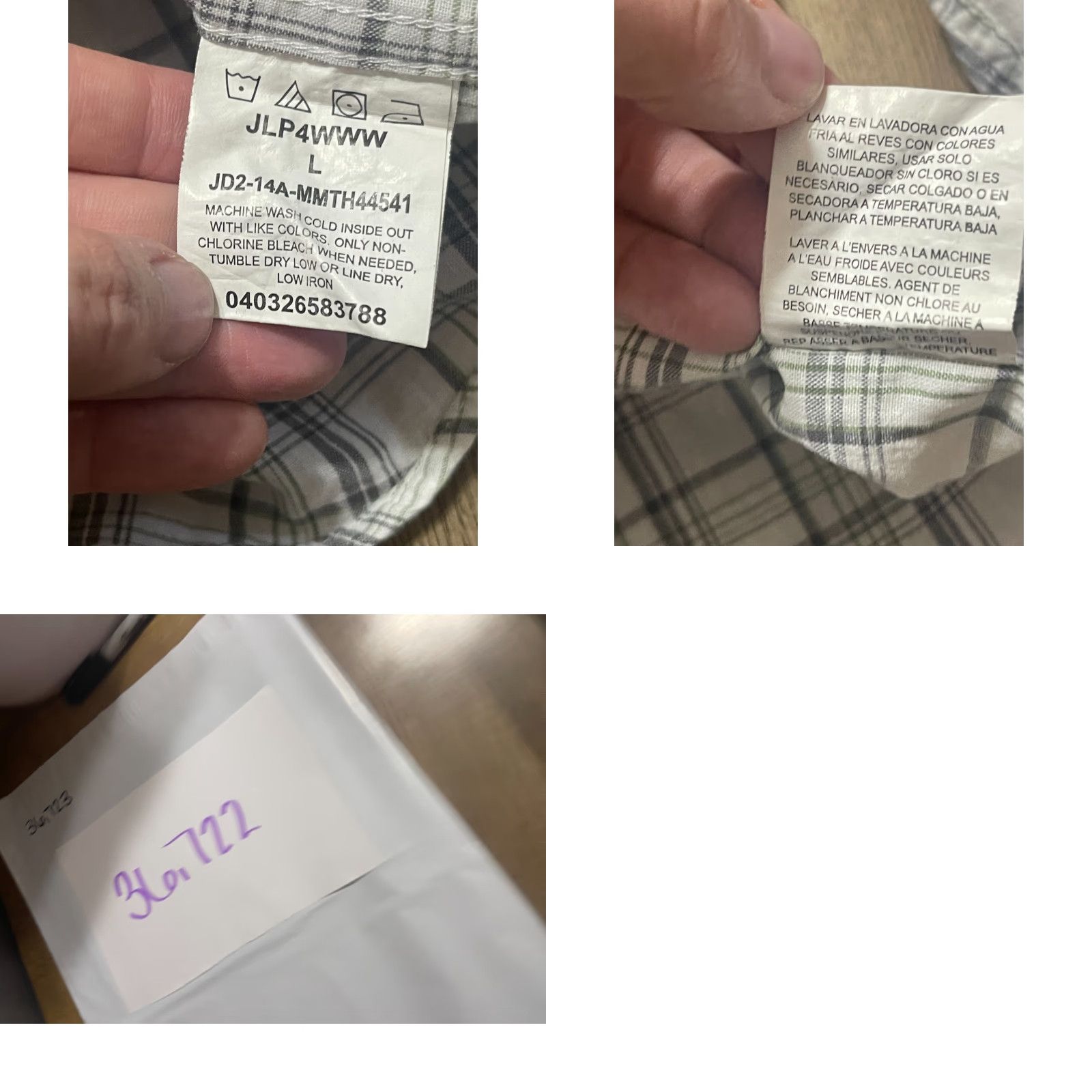 Wrangler Wrangler Jean Co. Shirt Mens Large Green Plaid Button Up Casual Western Cotton Shirt L Regular Size US L / EU 52-54 / 3 - 8 Thumbnail
