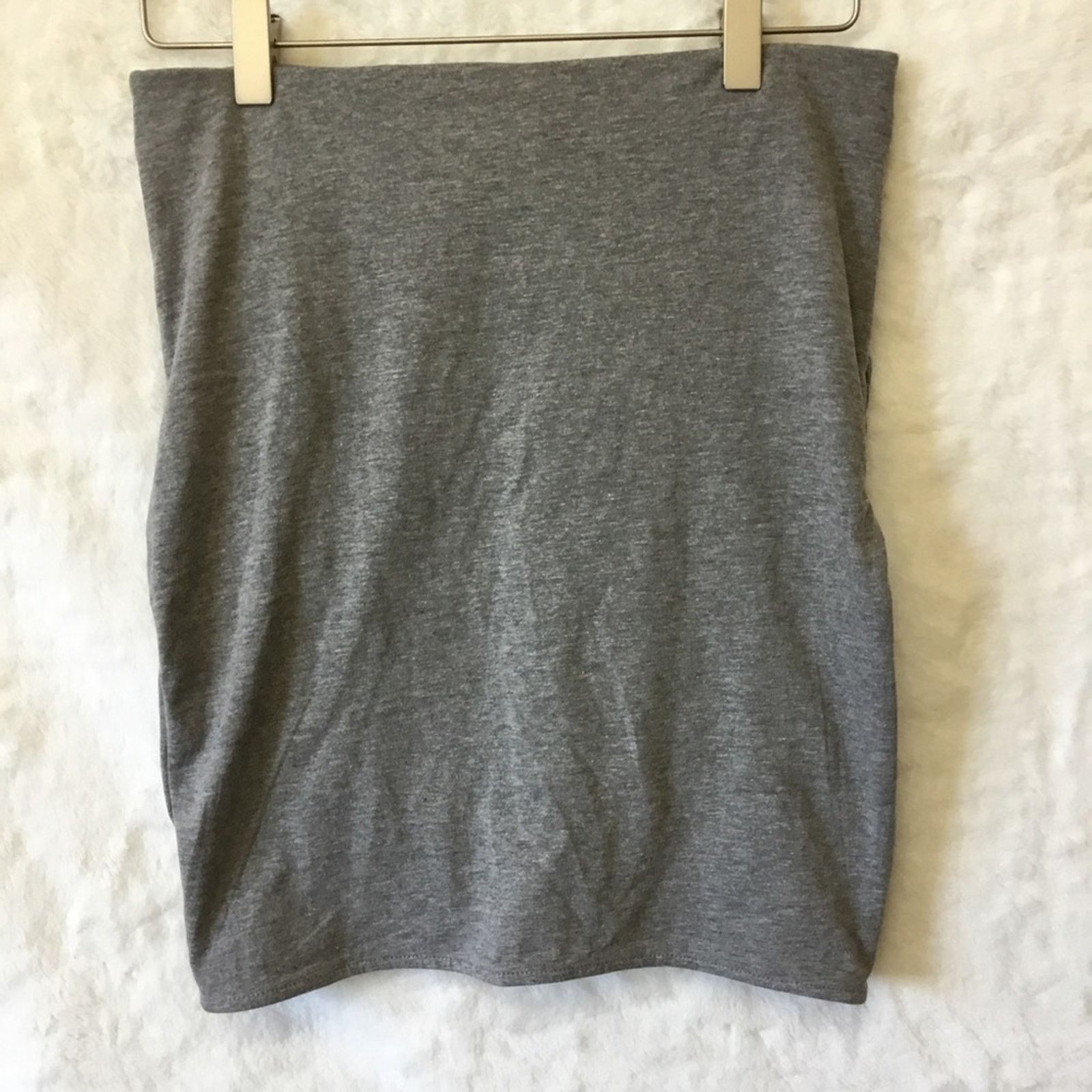 Divided H&M Divided Gray Ruched Fitted Mini Skirt Size 26" / US 2 / IT 38 - 10 Thumbnail
