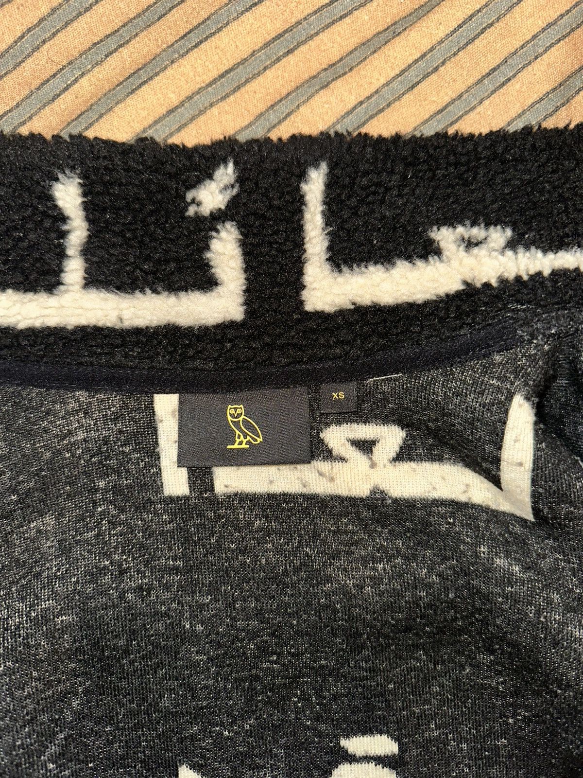 October's Very Own OVO Jacquard Arabic Family Sherpa Fleece Jacket Size US M / EU 48-50 / 2 - 3 Thumbnail