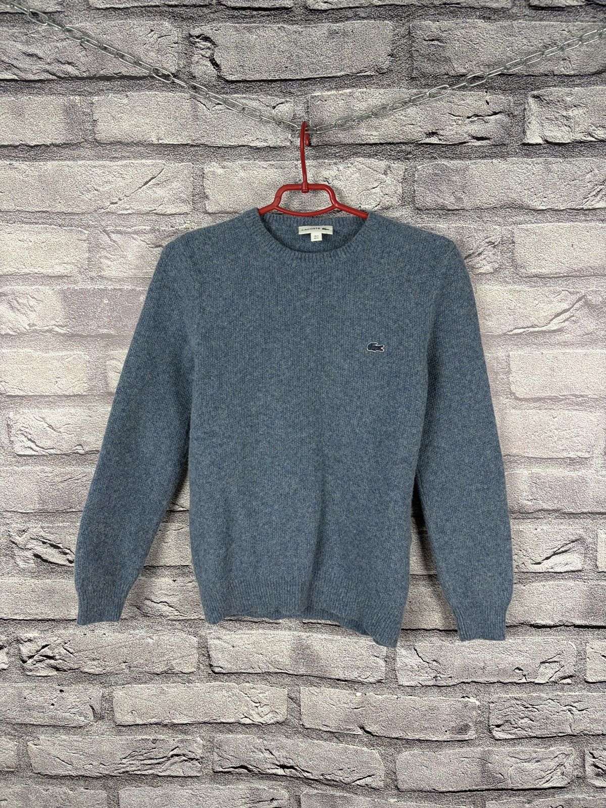 Lacoste Vintage woolen sweater sweatshirt Lacoste fred Size US S / EU 44-46 / 1 - 1 Thumbnail