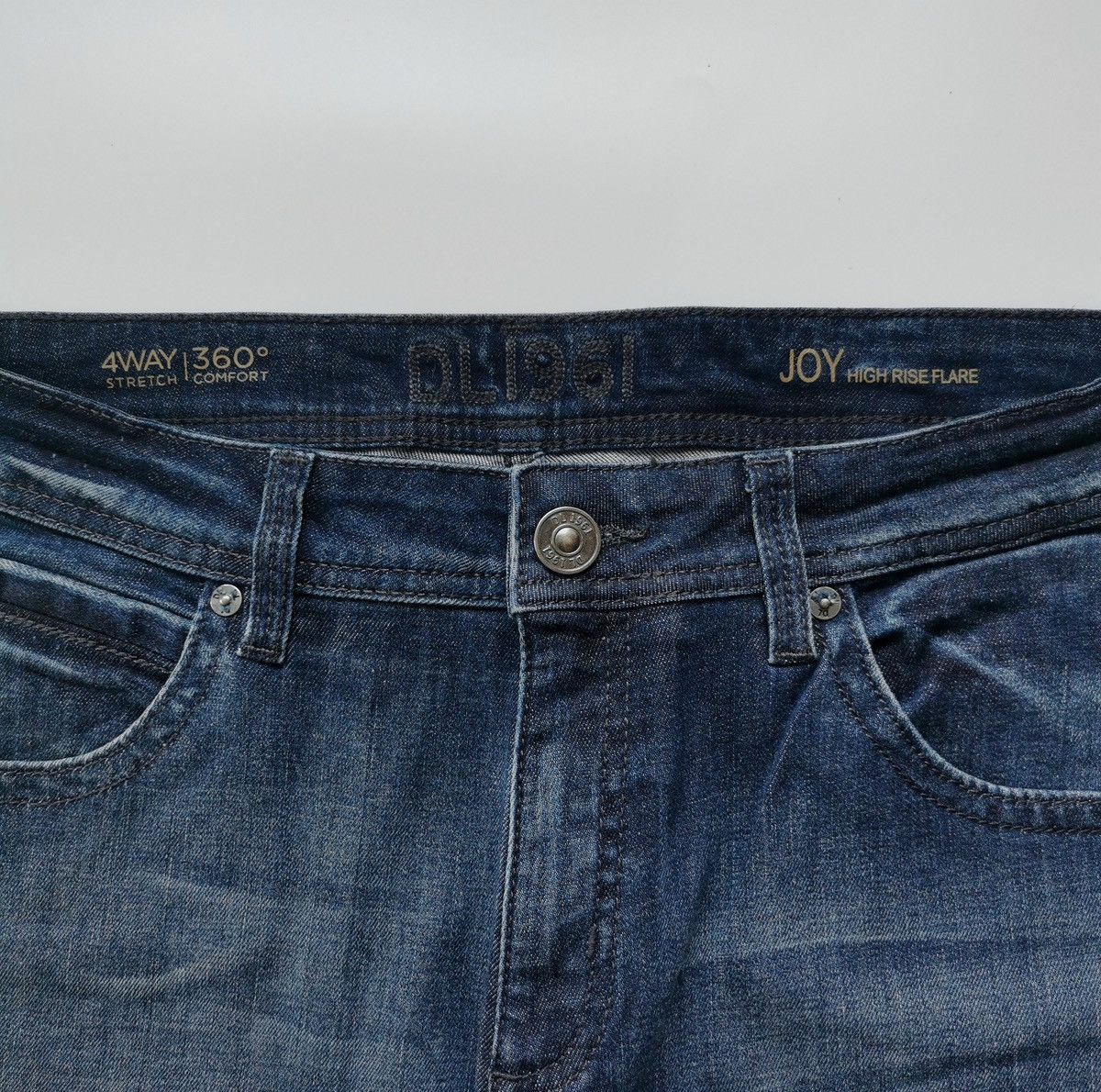 DL1961 DL1961 Joy High Rise Flare Bootcut Revolt Distressed Jeans Size 32" / US 10 / IT 46 - 5 Thumbnail