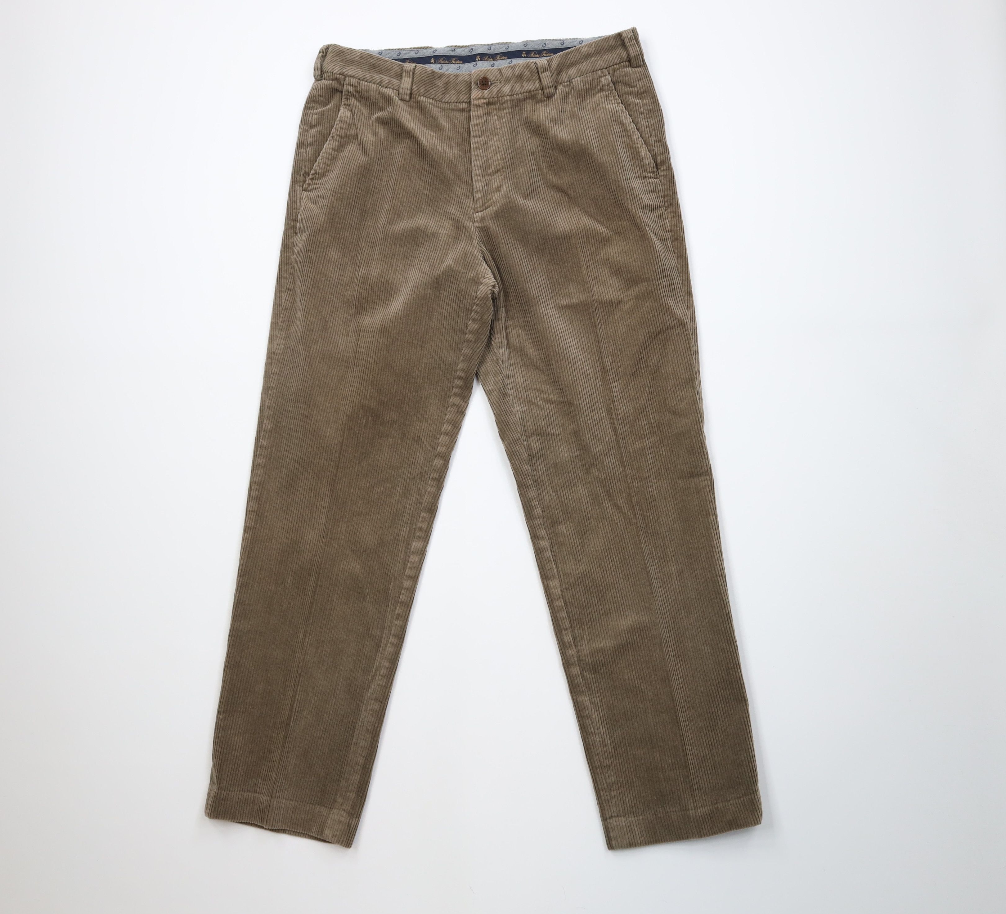 Brooks Brothers Vintage Brooks Brothers Clark Corduroy Chino Pants Beige Size US 34 / EU 50 - 1 Thumbnail