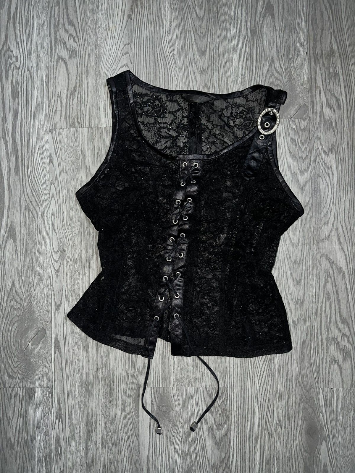 Seditionaries Y2k vintage lace mesh top 🥀🖤 Size M / US 6-8 / IT 42-44 - 8 Thumbnail
