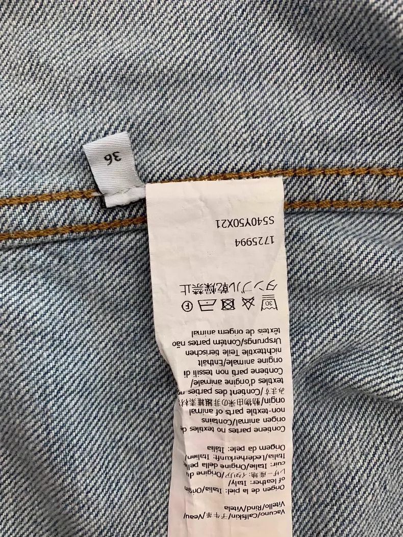 Loewe loewe Cropped panelled denim jacket 2506-Nextarrow Size XS / US 0-2 / IT 36-38 - 7 Thumbnail