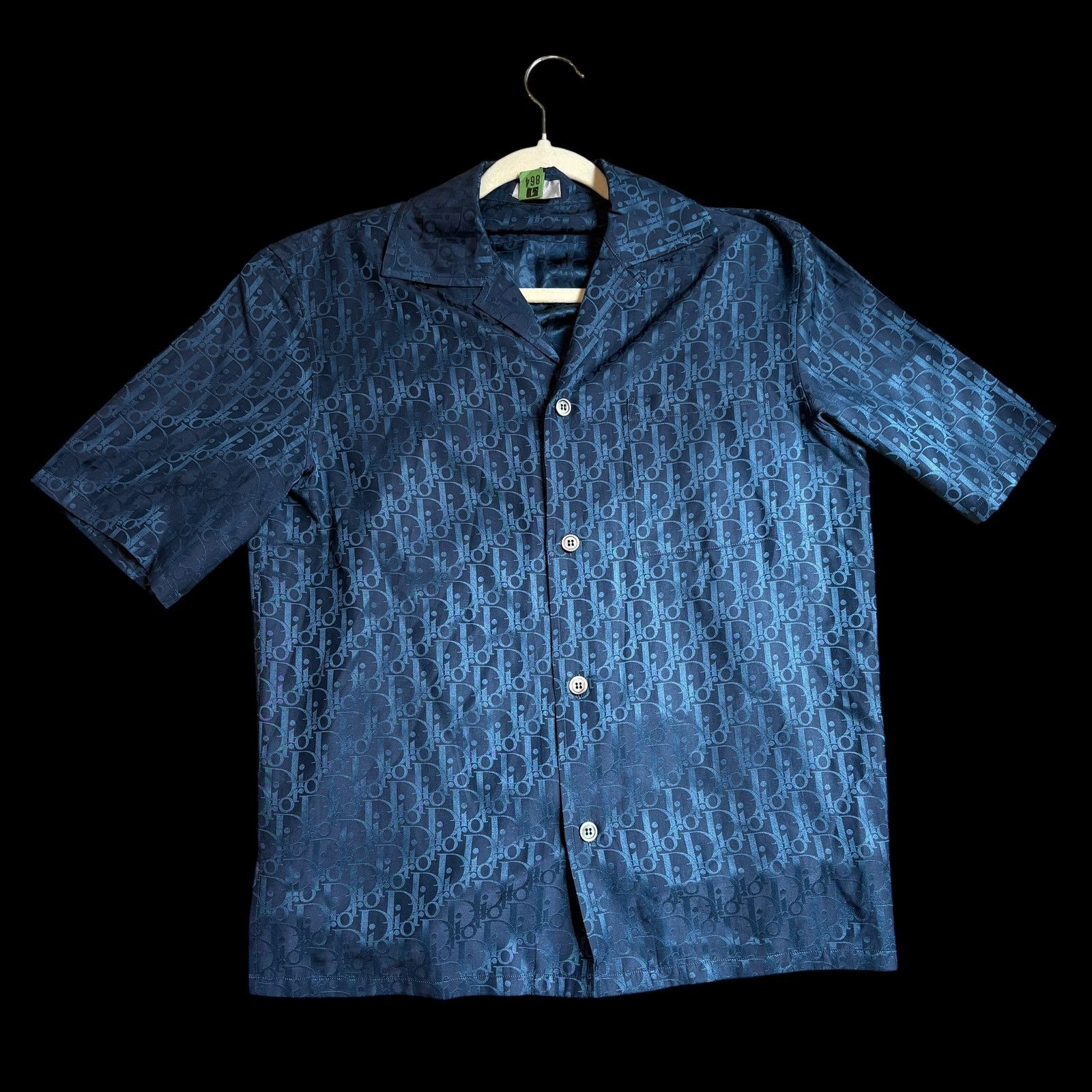 Dior Dior Oblique Blue Silk Cotton Short Sleeve Buttonup Shirt 37 Size US S / EU 44-46 / 1 - 1 Thumbnail