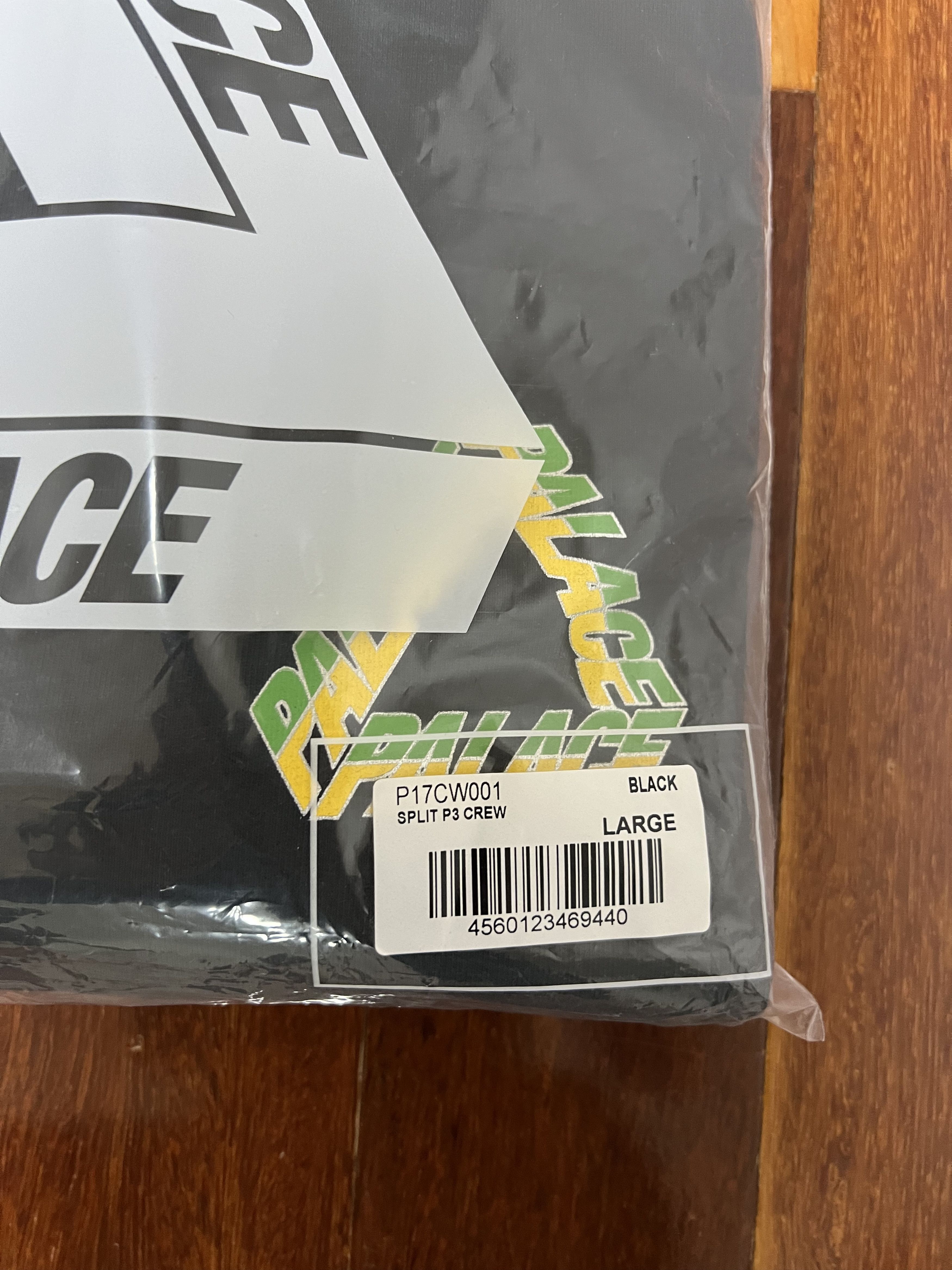 Palace 💚 2019 Palace Split P3 Crew Black Large NEW Size US L / EU 52-54 / 3 - 11 Thumbnail