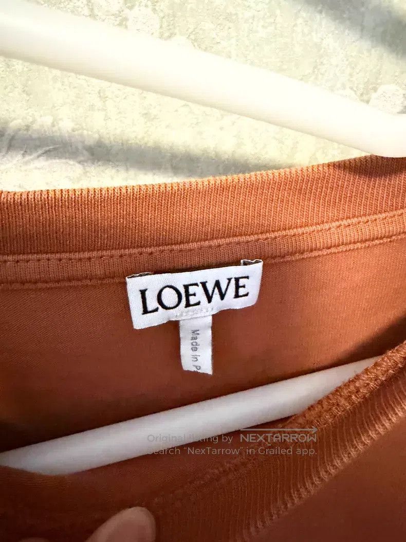 Loewe Loewe Short Sleeve T-Shirt with Small Logo Embroidery on C Size S / US 4 / IT 40 - 2 Thumbnail