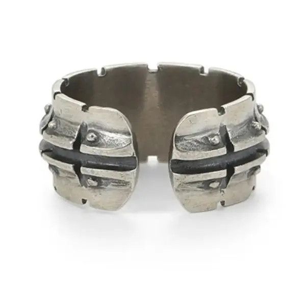 Vintage Vintage S925 Mechanical Pattern Ring Size ONE SIZE - 4 Thumbnail