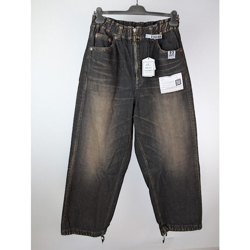 Maison MIHARA YASUHIRO o1rshd1 Amateur Sewn Wide Denim Jeans in Black Size US 32 / EU 48 - 10 Thumbnail