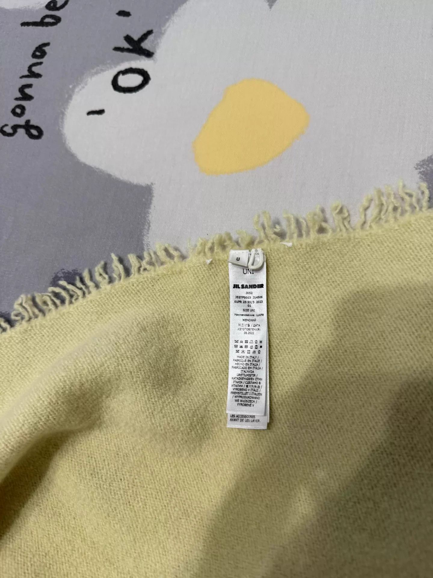 Jil Sander Jil Sander Cream Yellow Short Sweater & Scarf Set 9/10 Size XS / US 0-2 / IT 36-38 - 4 Thumbnail