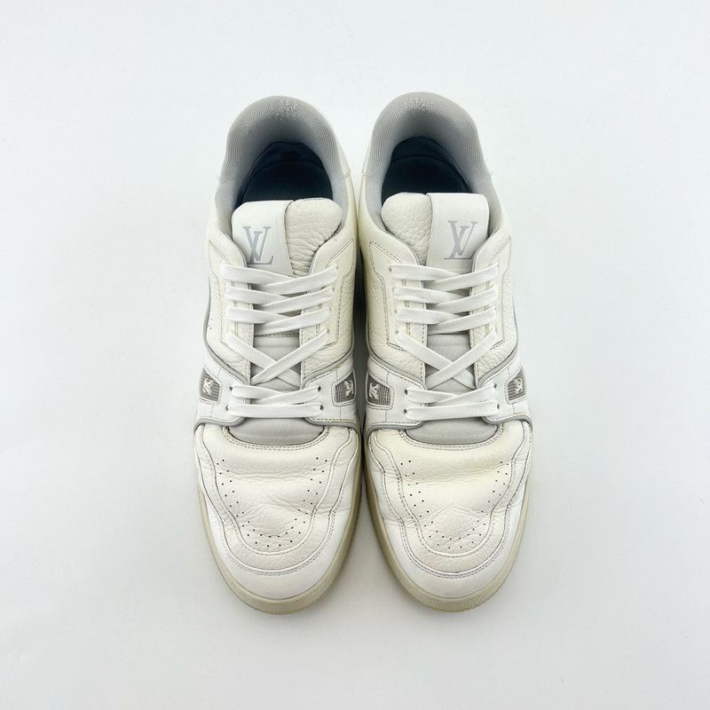 Louis Vuitton Louis Vuitton White Cement Low-Top Trainers -2508 Size US 9.5 / EU 42-43 - 2 Thumbnail