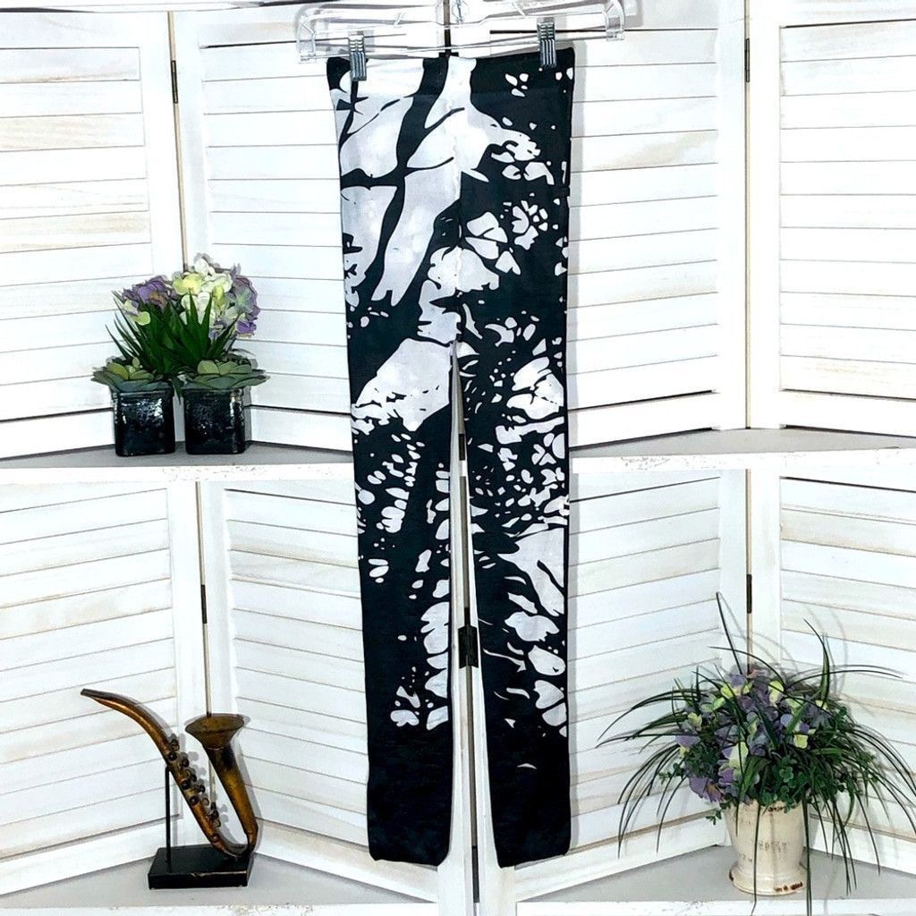 Vintage Black white footless thighs Halloween costume abstract art M Size ONE SIZE - 2 Thumbnail