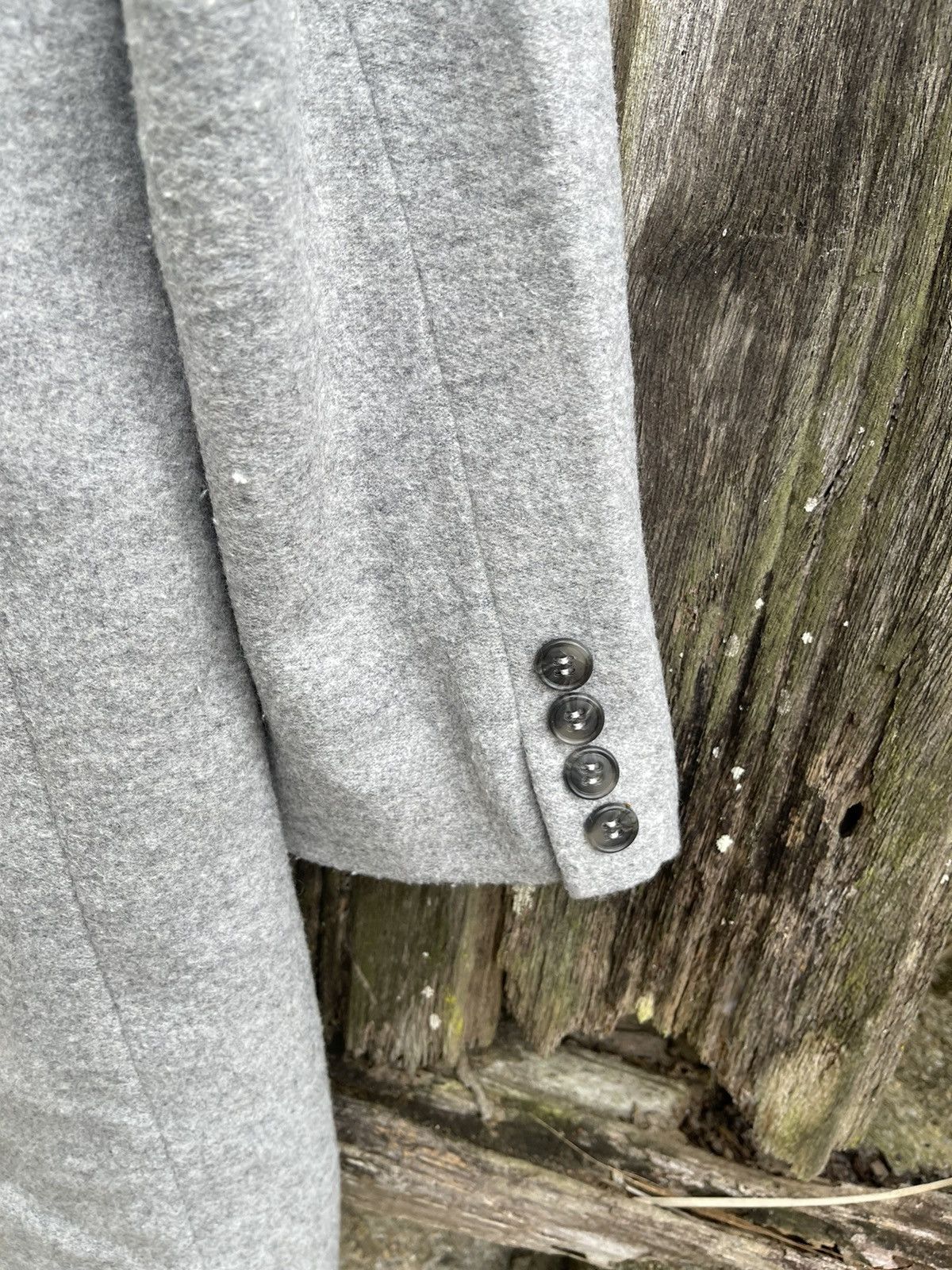 Global Work Global Work Grey Wool Blend Overcoat Classic Fit – Size M Size M / US 6-8 / IT 42-44 - 15 Thumbnail