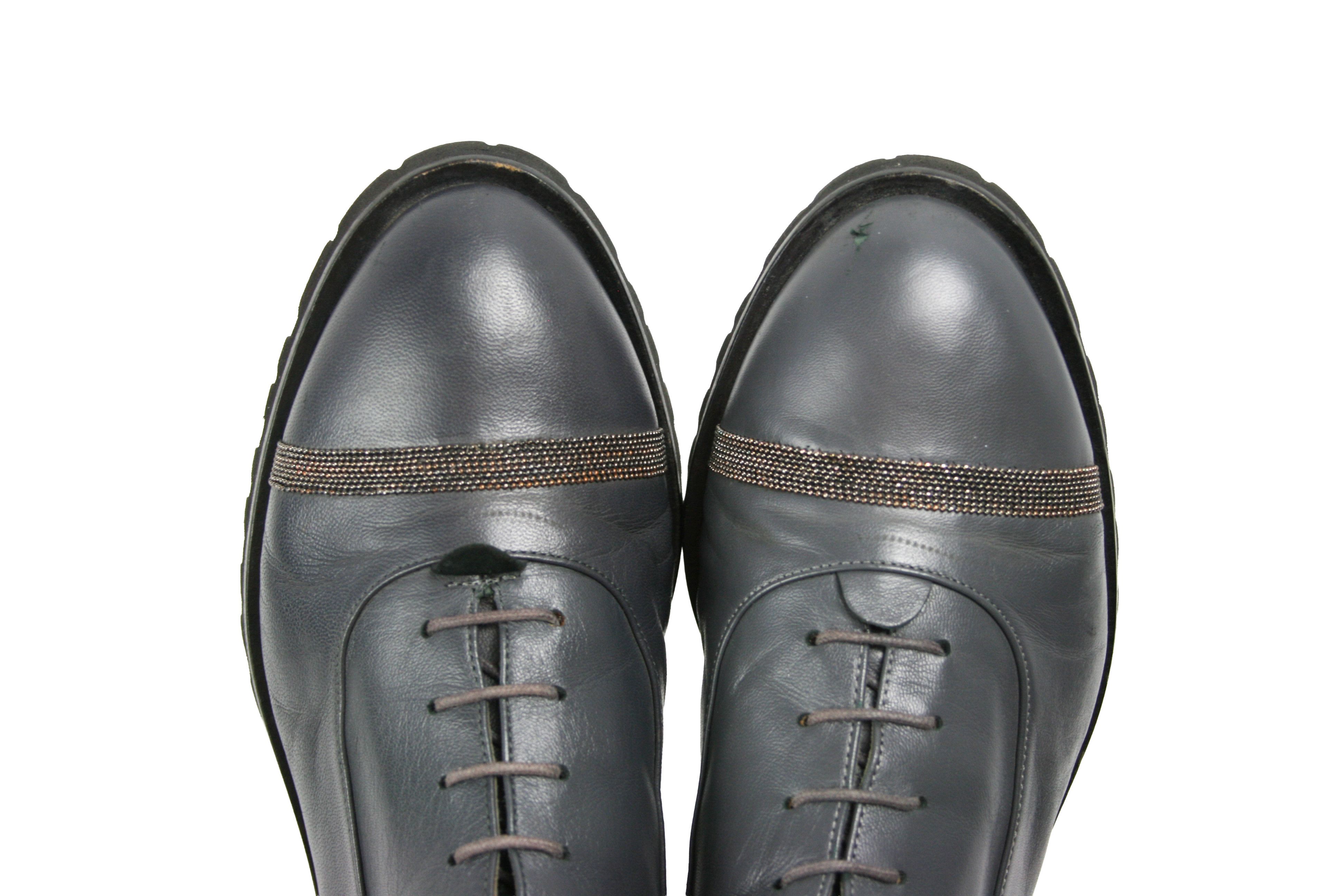 Fabiana Filippi Extra Light Leather Zip Ankle Combat Boots Size US 8 / IT 38 - 8 Thumbnail