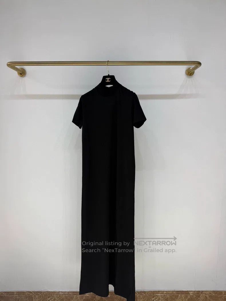 The Row The Row Half High Neck Short Sleeve Black Extended T-Shirt Size XS / US 0-2 / IT 36-38 - 2 Thumbnail