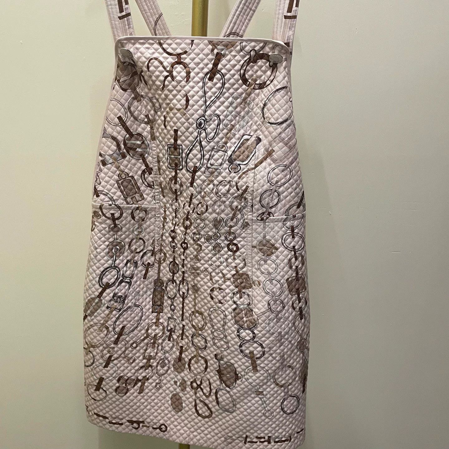 Hermes hermes dress with unique pattern in size 38 Size US 38 / EU 54 - 1 Thumbnail
