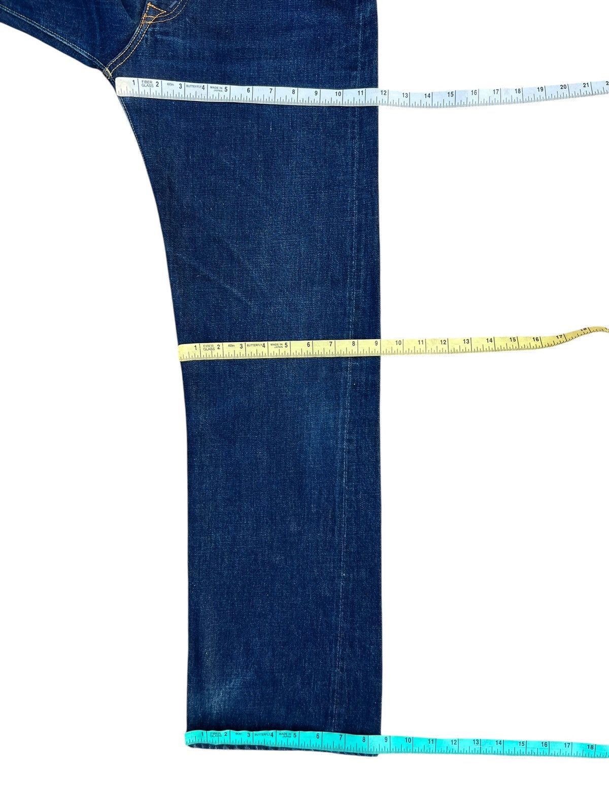 Denime × Japanese Brand Vintage DENIME Japan Fade Denim Selvedge Jeans Size US 29 - 3 Thumbnail