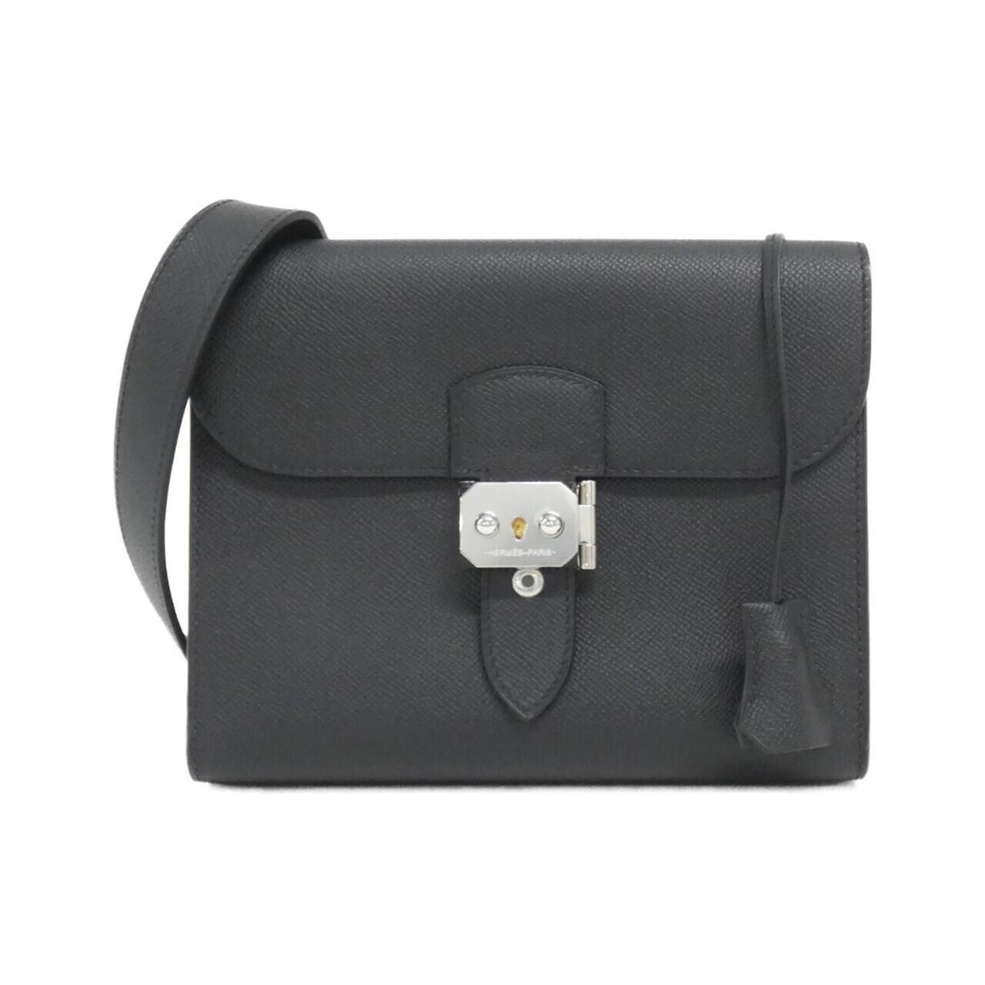 Hermes Sac A Depeche 21Cm 085470Ck Shoulder Bag in Black, Women's