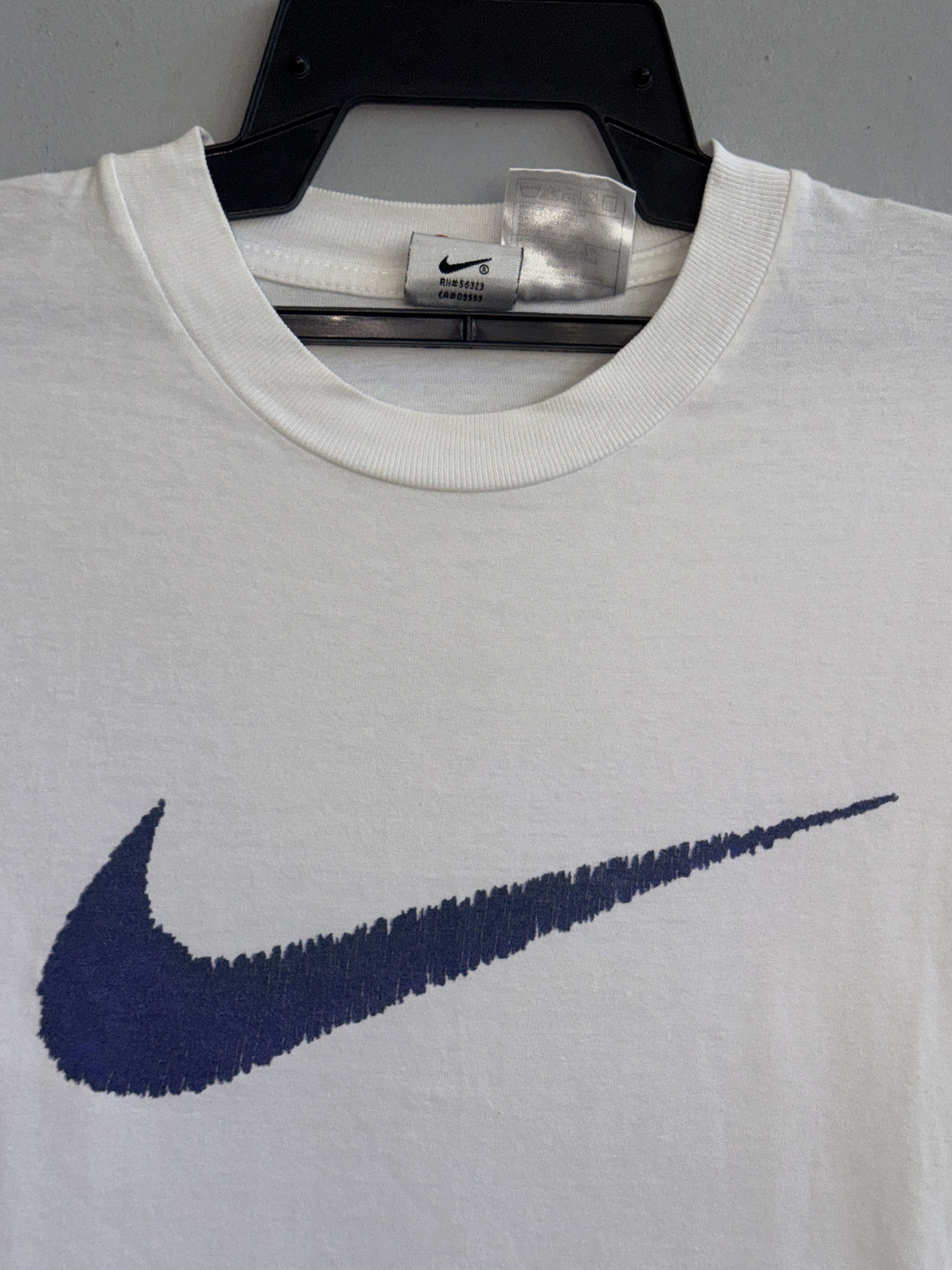 Nike Nike Big Swoosh Crayon Vintage T-Shirt Size US M / EU 48-50 / 2 - 2 Thumbnail