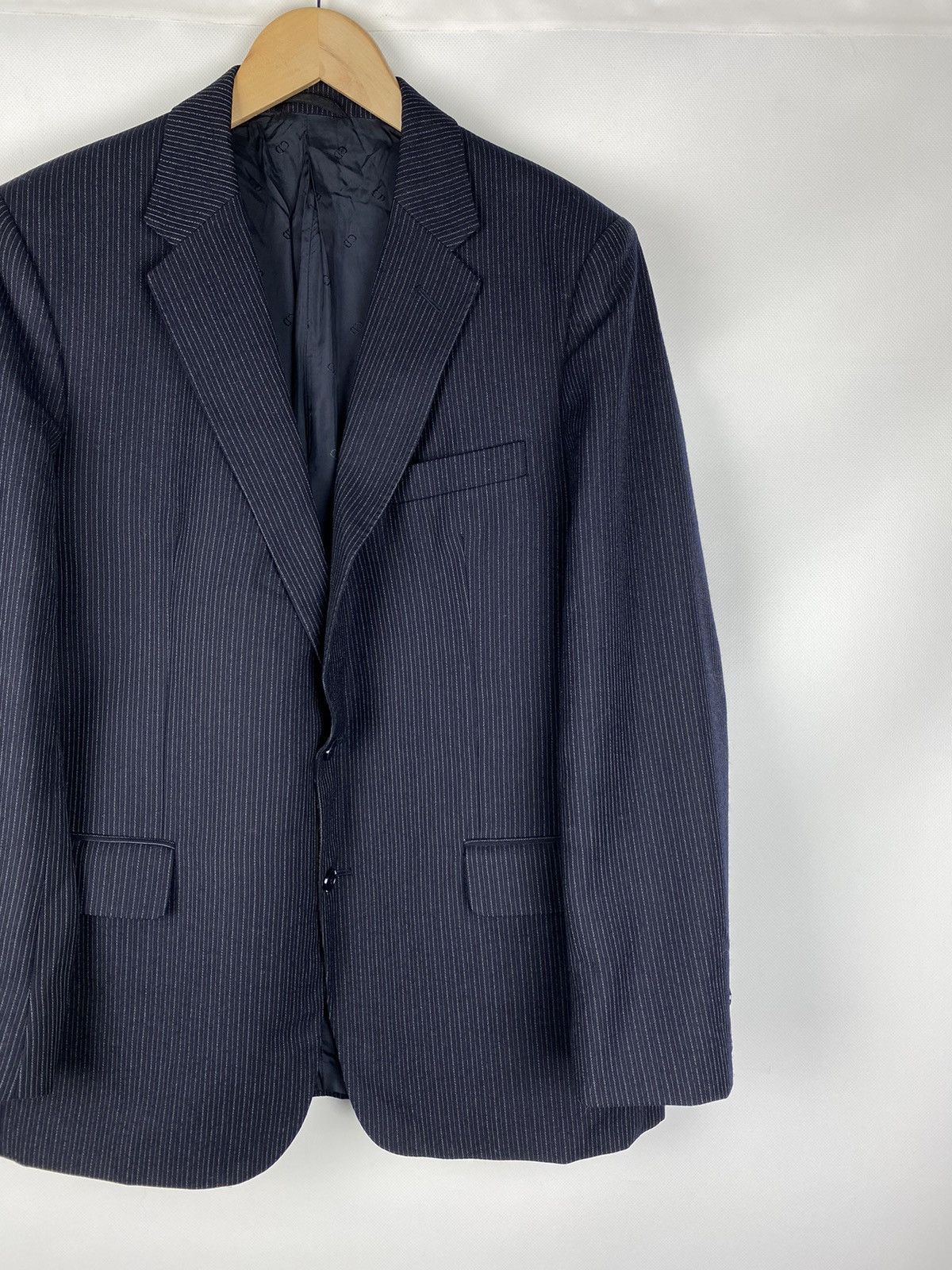 Christian Dior Monsieur × Dior × Vintage Christian Dior Monsieur vintage wool striped blazer jacket Size 44R - 3 Thumbnail