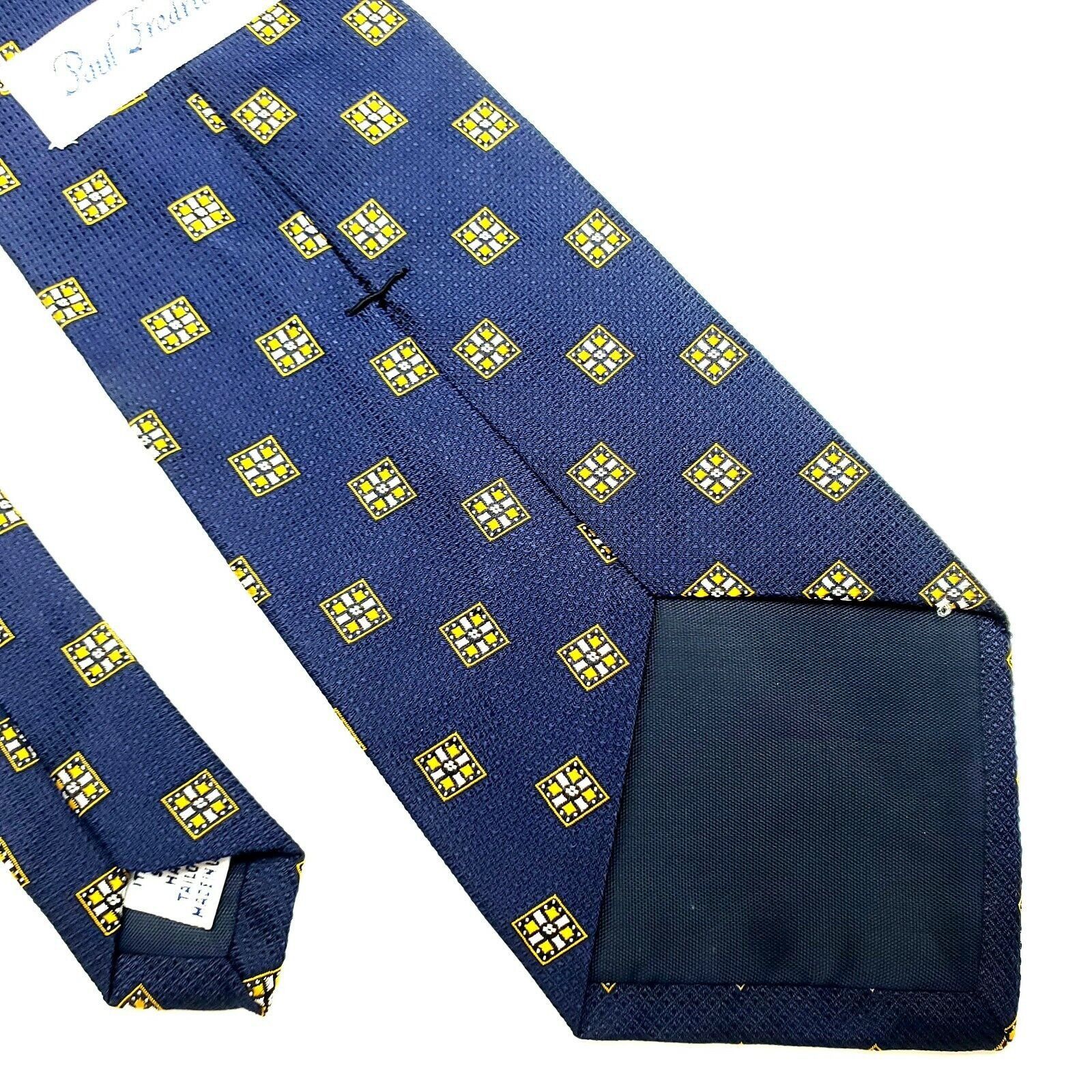 Paul Fredrick Paul Fredrick Silk Tie Blue Woven Geometric Short Size ONE SIZE - 5 Thumbnail