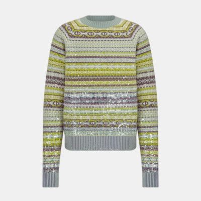 image of Dior O1Bcso1Str0324 Sweaters In Light Green, Men's (Size Large)