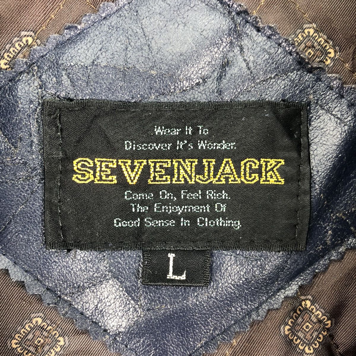 Japanese Brand Vintage 80's Casual Work Zipper Jacket by Sevenjack Size US L / EU 52-54 / 3 - 11 Thumbnail
