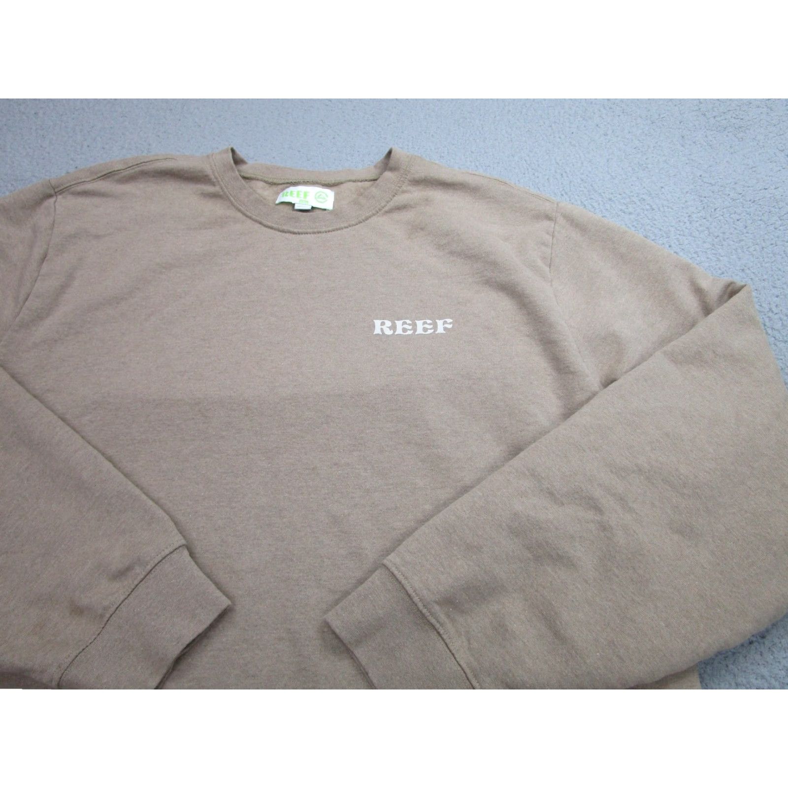 REEF Reef Sweatshirt Mens 2XL Brown Crewneck Pullover Salt Sand Palm Eco Cotton Blend Graphic Print Size US XXL / EU 58 / 5 - 3 Thumbnail