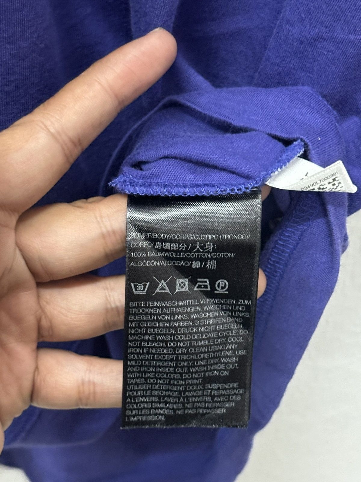 Y-3 AW13 Y-3 Yohji Yamamoto Purple T-shirt Size US M / EU 48-50 / 2 - 10 Thumbnail