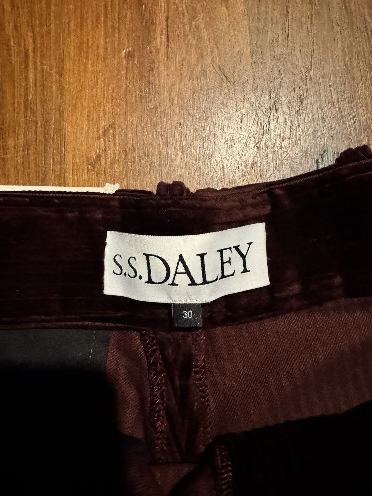 S.S.Daley S.S. Daley Maroon Corduroy Trousers Size US 30 / EU 46 - 4 Thumbnail