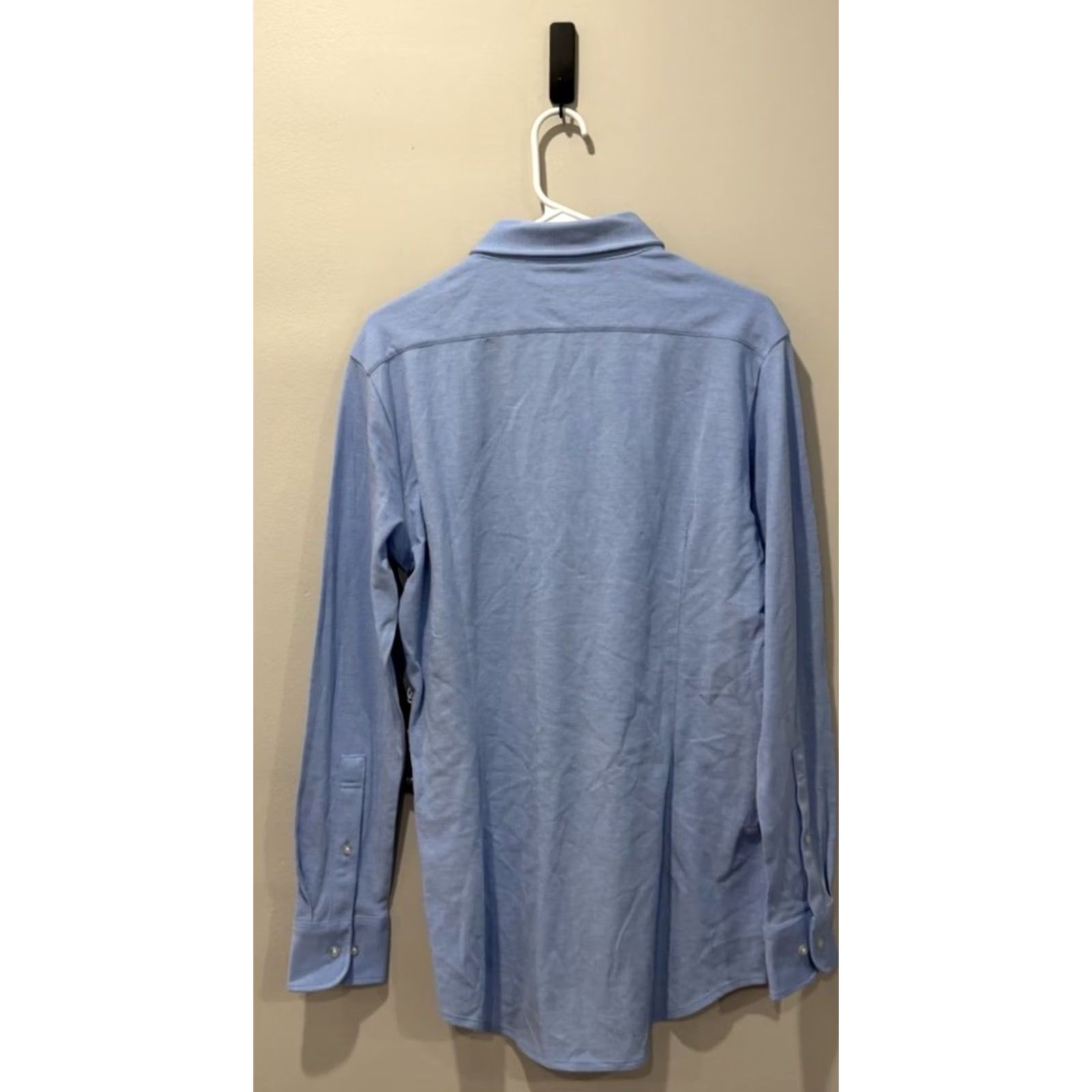 Vintage Mack Weldon Airflex Shirt Men Small Blue Button-Up Long Sleeve Supima Cotton Size US S / EU 44-46 / 1 - 2 Thumbnail