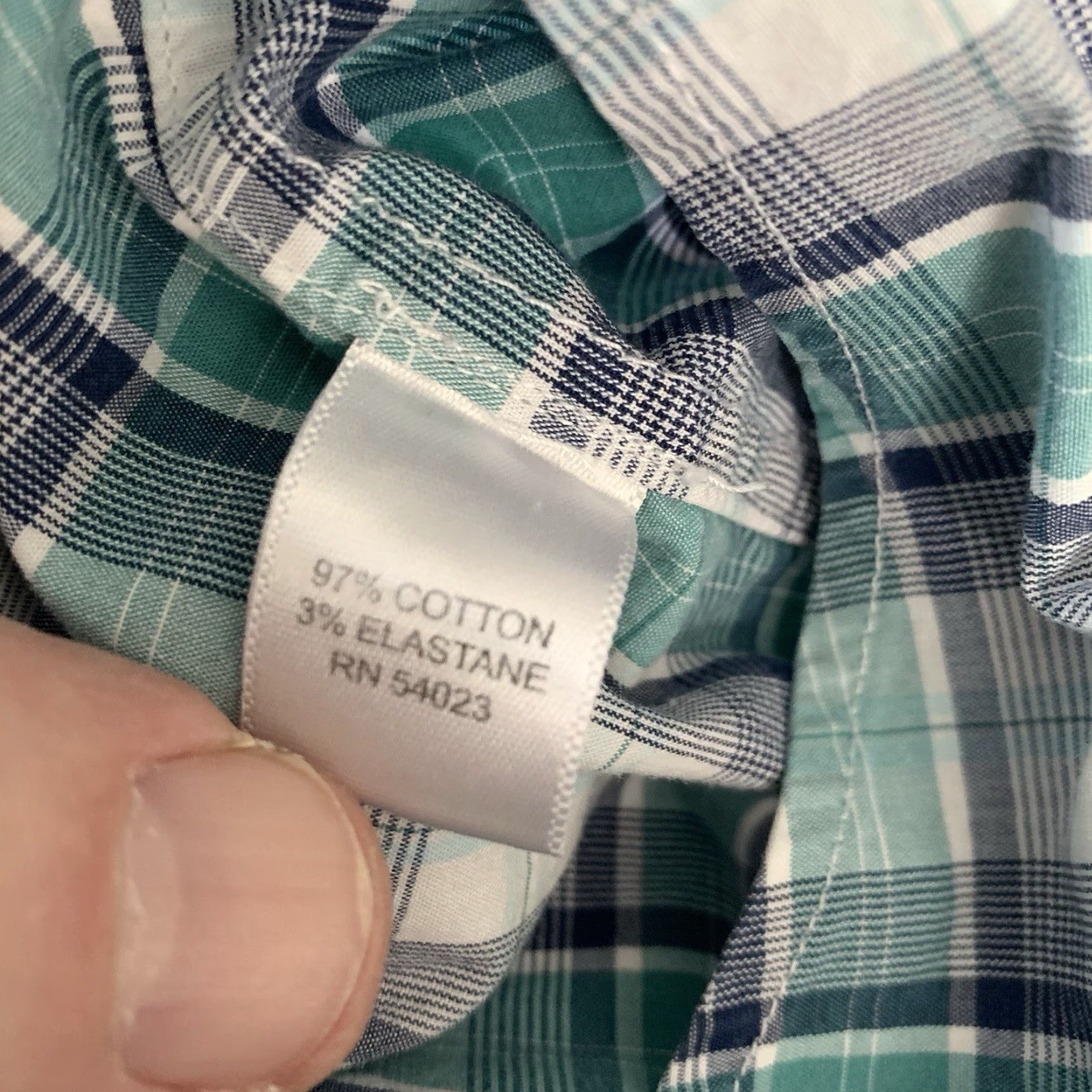 Banana Republic Banana Republic Shirt Mens 2XLT Tall Pearl Snap Green Plaid Western Yoke Size US XXL / EU 58 / 5 - 4 Thumbnail