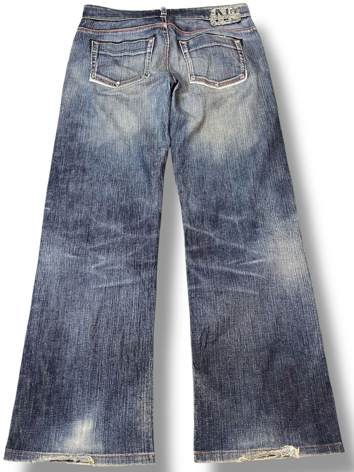 Notify Vintage Notify Baggy Wide Leg Distressed Denim Size US 31 - 6 Thumbnail