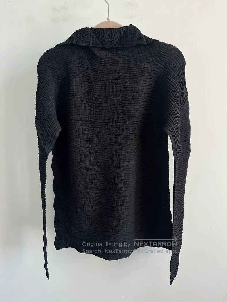 Issey Miyake Issey Miyake Black Coat Size L / US 10 / IT 46 - 2 Thumbnail