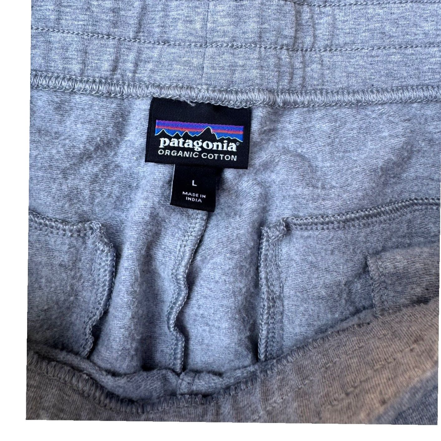 Patagonia VINTAGE Patagonia Ahnya Organic Cotton Womens Drawstring Gray Joggers Size Large Size 36" / US 14 / IT 50 - 4 Thumbnail