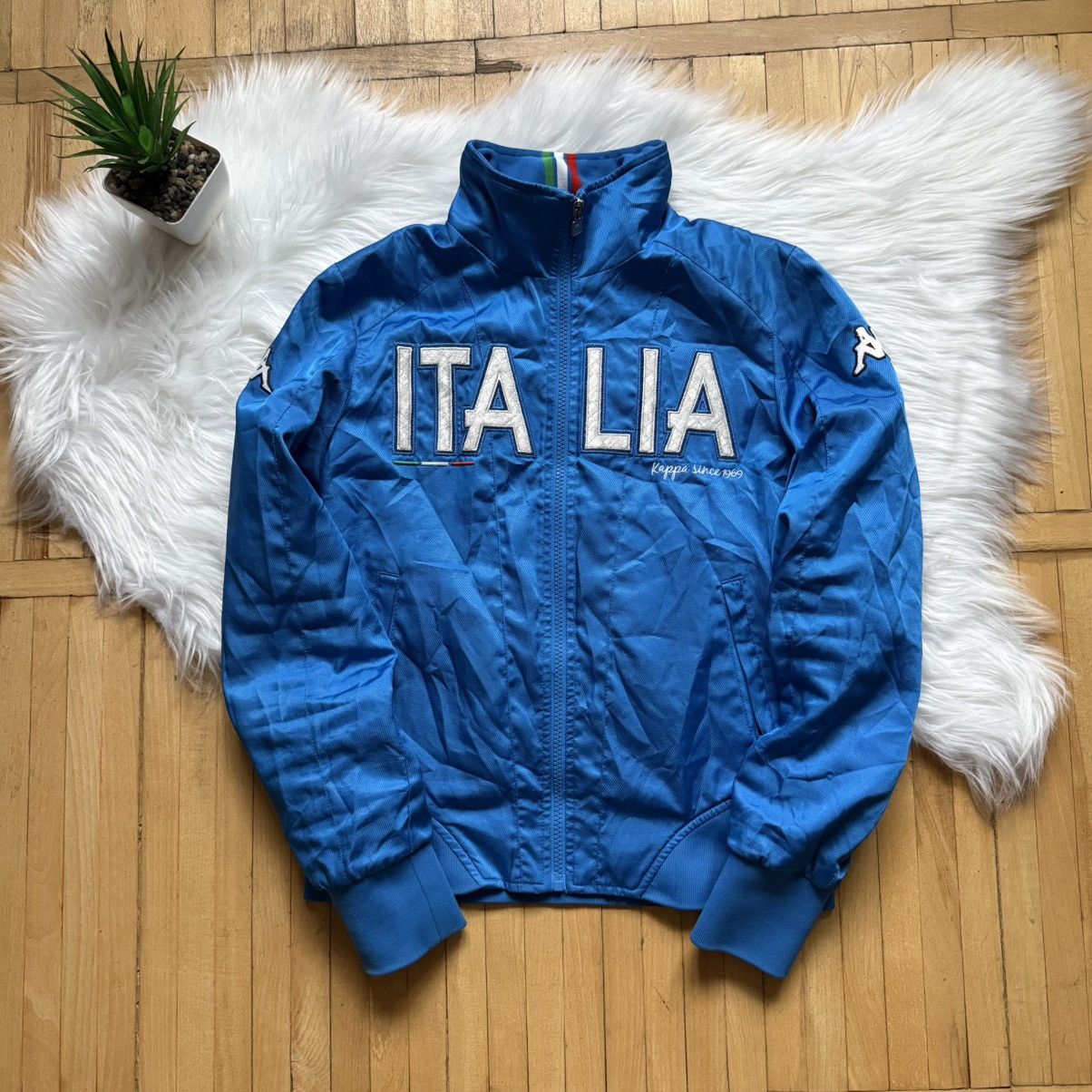 Kappa 📌Vintage Kappa ITALIA Big Logo FullZip Bloke Light Bomber Size M / US 6-8 / IT 42-44 - 2 Thumbnail