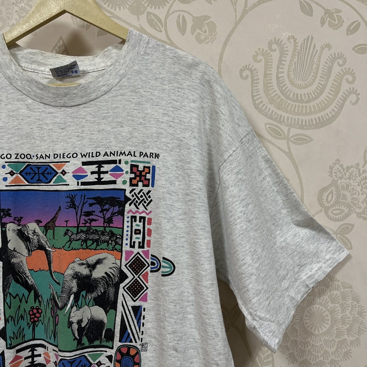 All Sport Rare Vintage 1990s San Diego Zoo Animal Park TShirt Size US L / EU 52-54 / 3 - 7 Thumbnail
