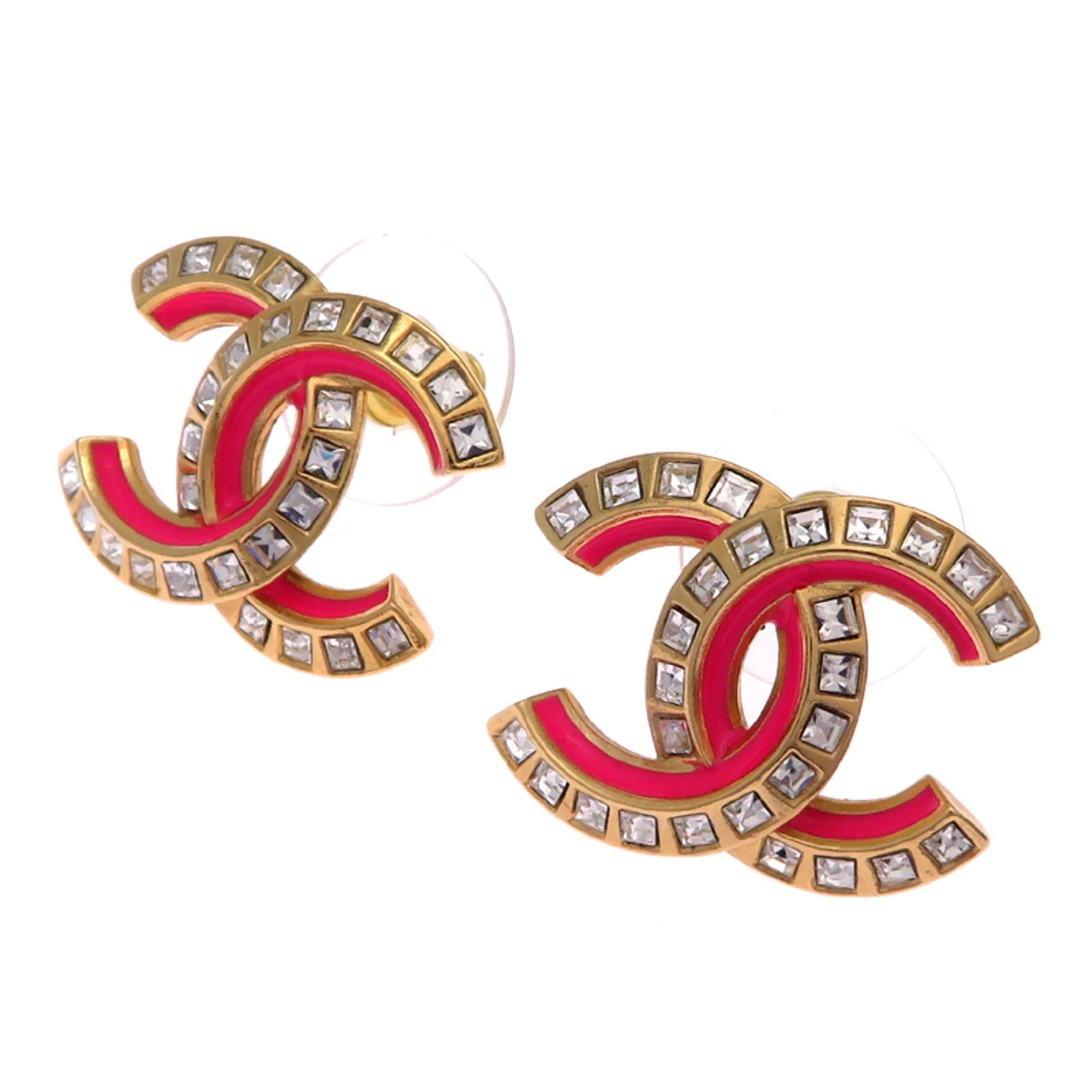 Chanel Chanel Coco Mark Women's Earrings GP Size ONE SIZE - 1 Thumbnail