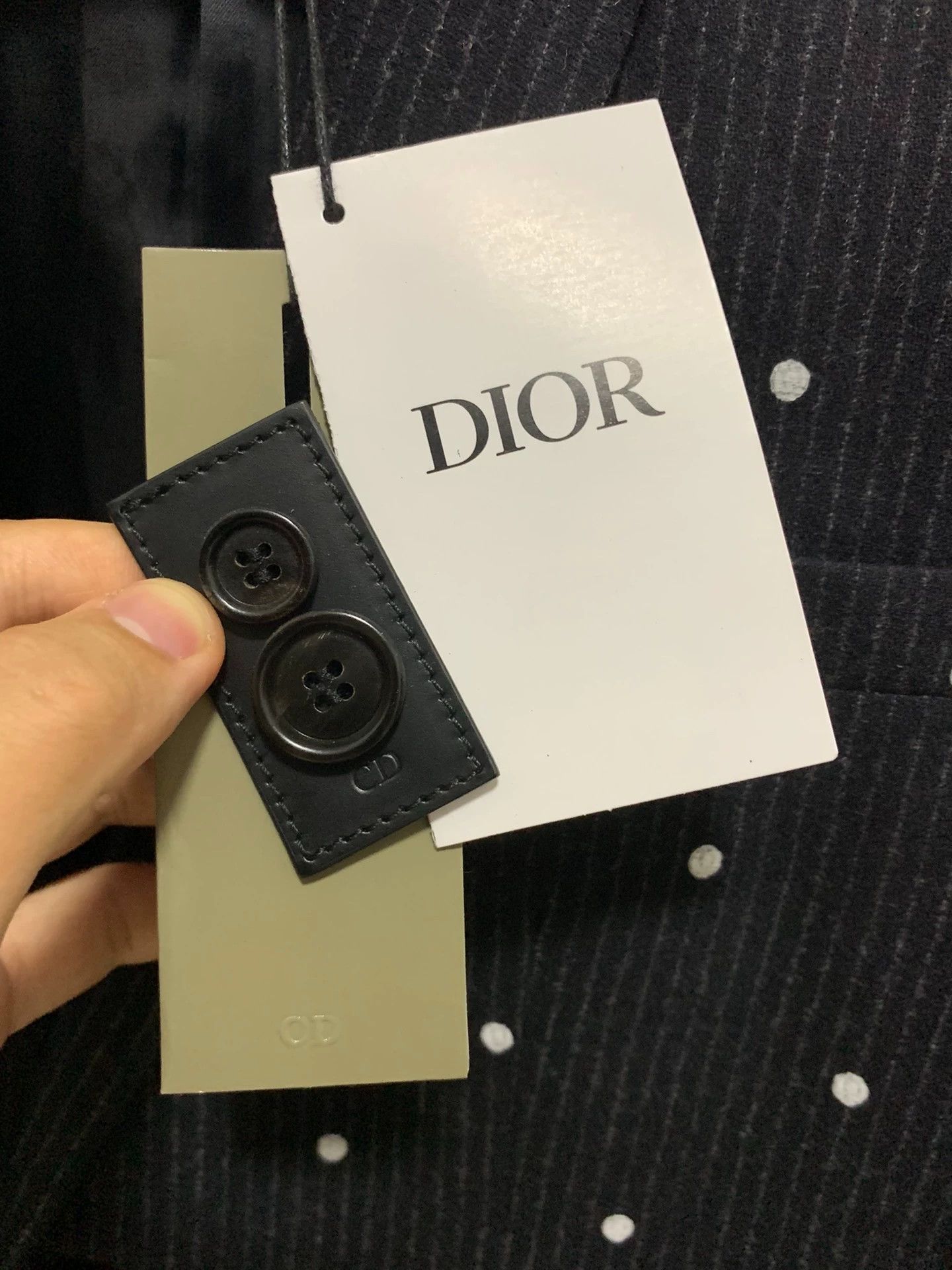 Dior Dior Homme 14fw Runway Polka Dot Wool Suit Jacket Size US S / EU 44-46 / 1 - 7 Thumbnail