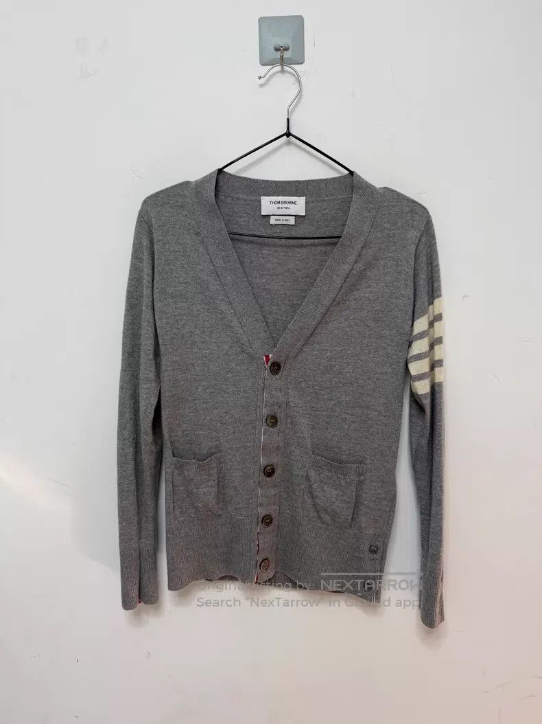 Thom Browne Thom Browne Spring and Autumn Sweater Gray Size US XS / EU 42 / 0 - 1 Thumbnail