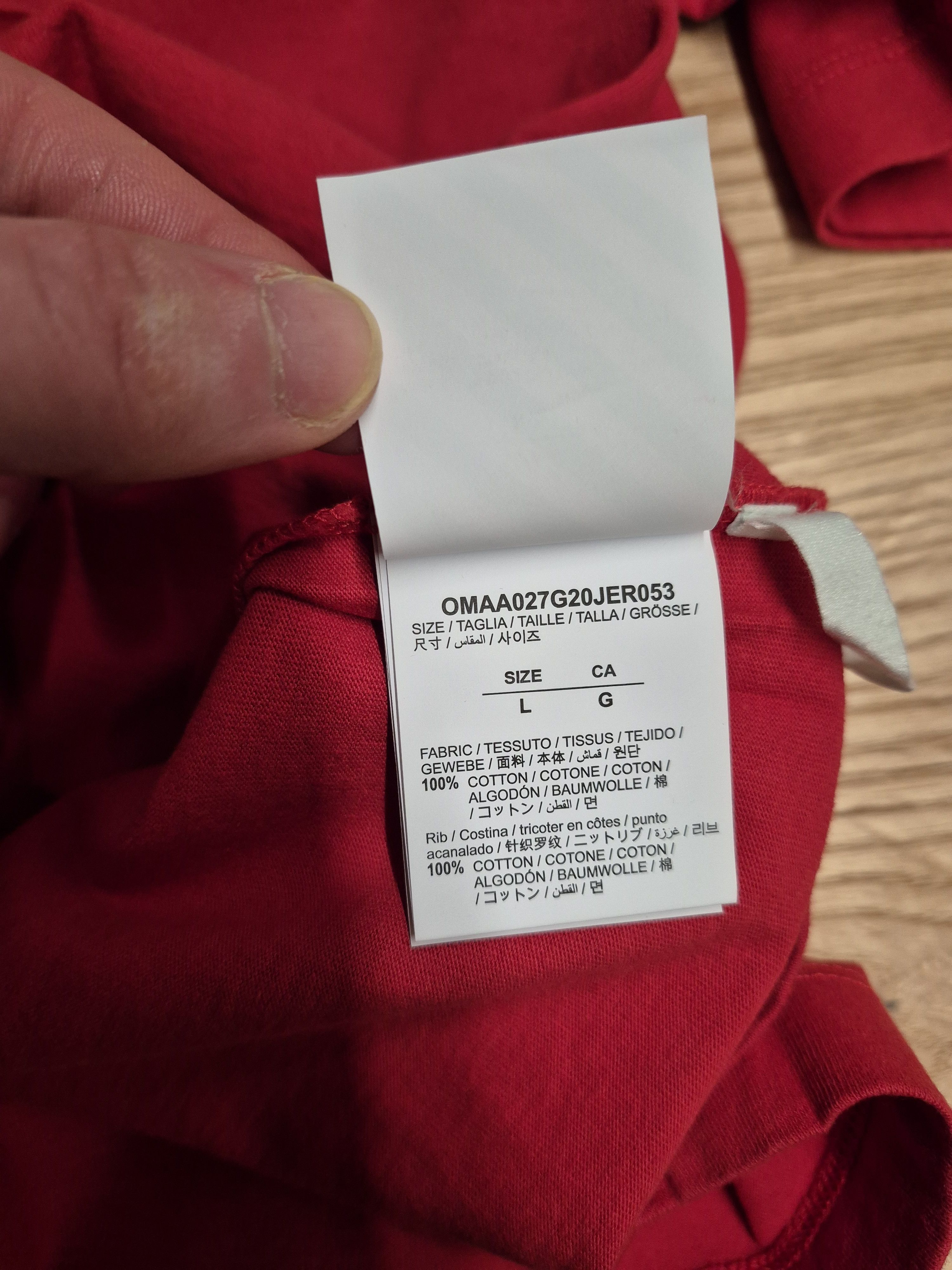 Off-White Off White Red Airport Tape Arrows Virgil Large New Size US L / EU 52-54 / 3 - 8 Thumbnail