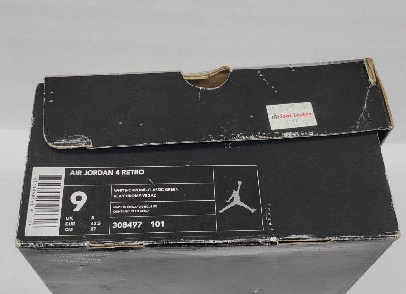 Jordan Brand Nike Air Jordan 4 IV Retro Classic Green 2004 Size US 9 / EU 42 - 10 Thumbnail